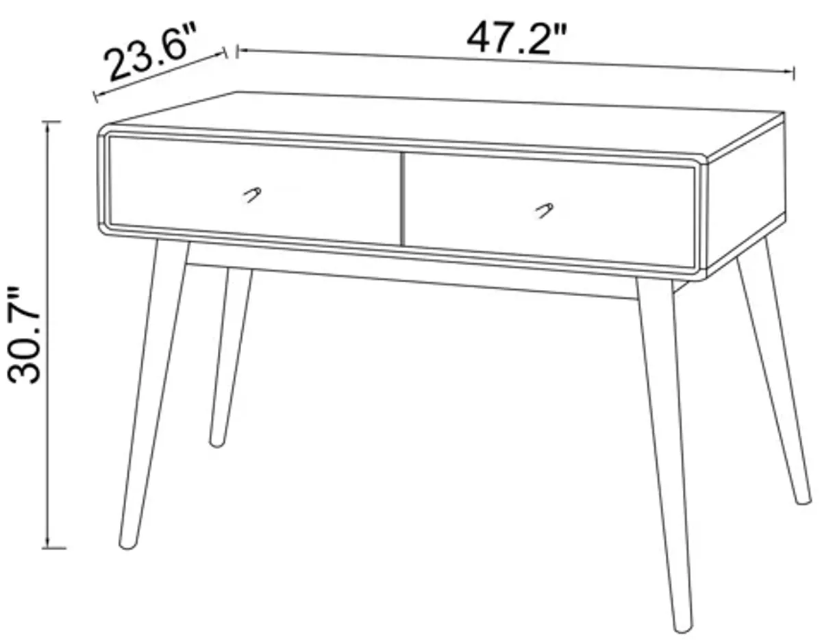 Hayes Mid Century Modern Home Office Desk