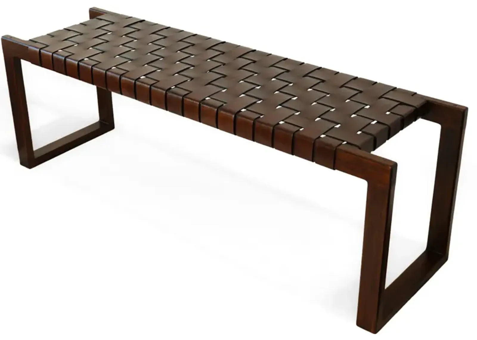 Elgin Leather Bench