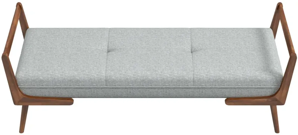 Dresden Bench Grey Fabric