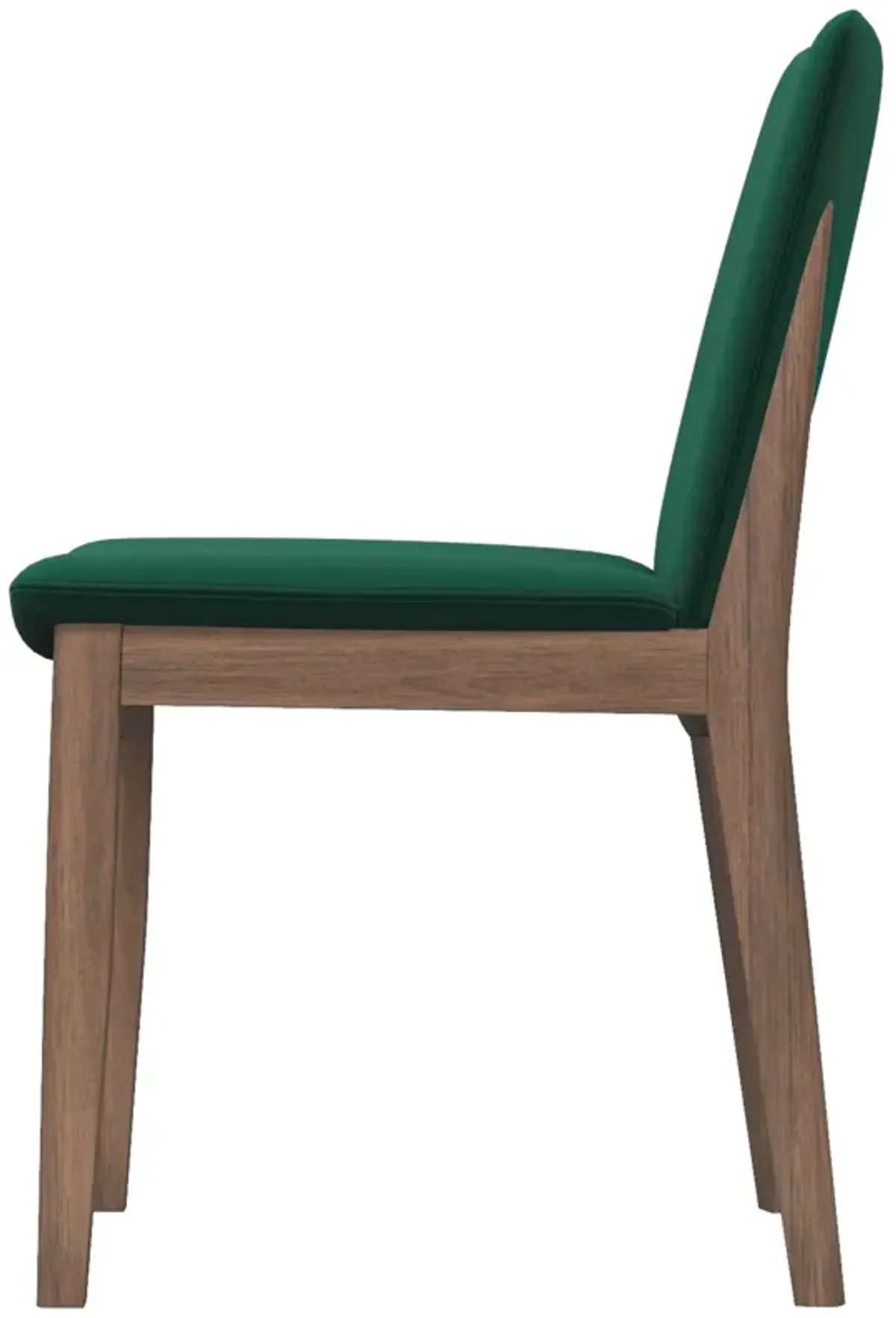 Virginia Dining Chair Green Velvet Set of 2