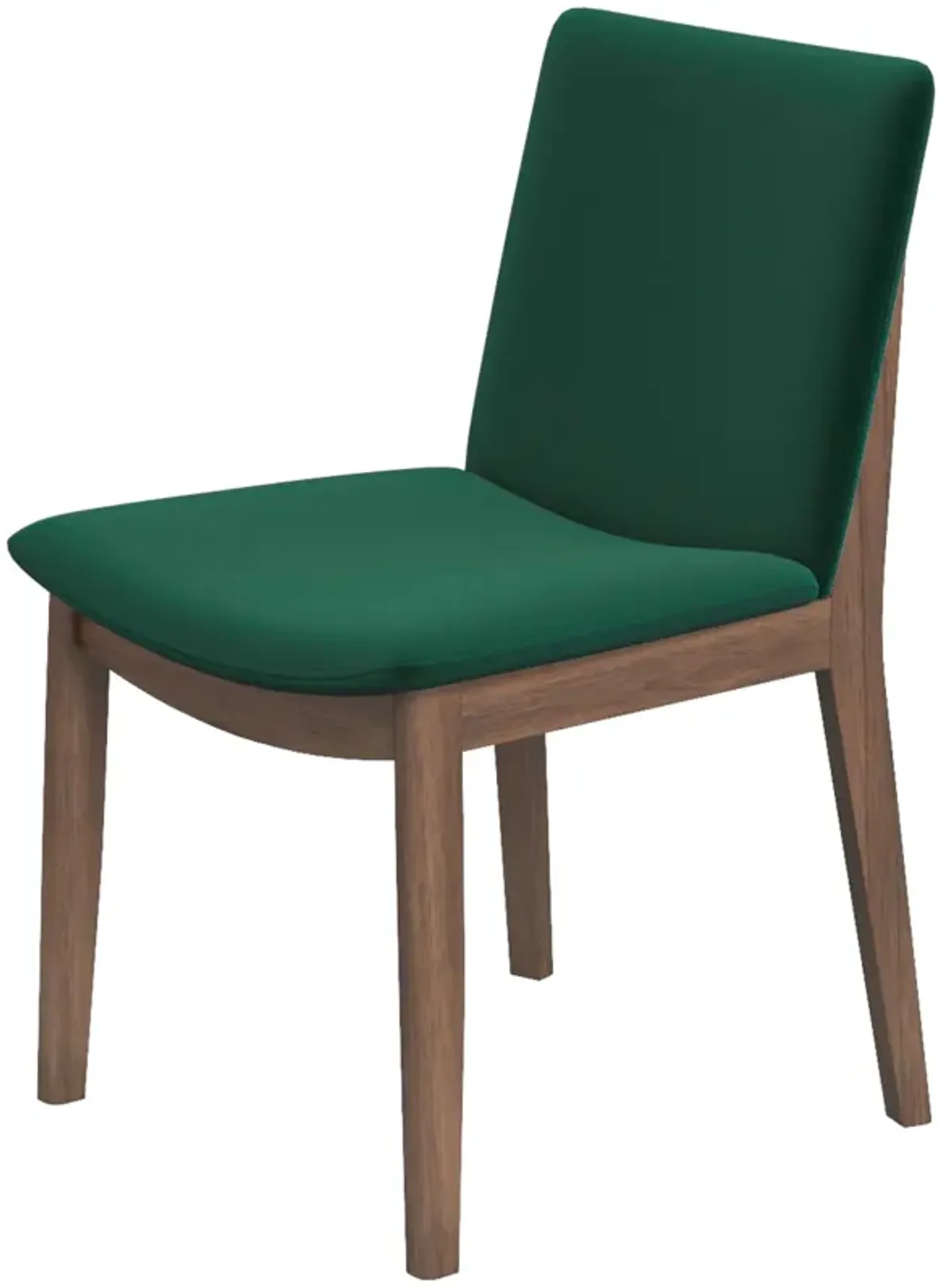 Virginia Dining Chair Green Velvet Set of 2