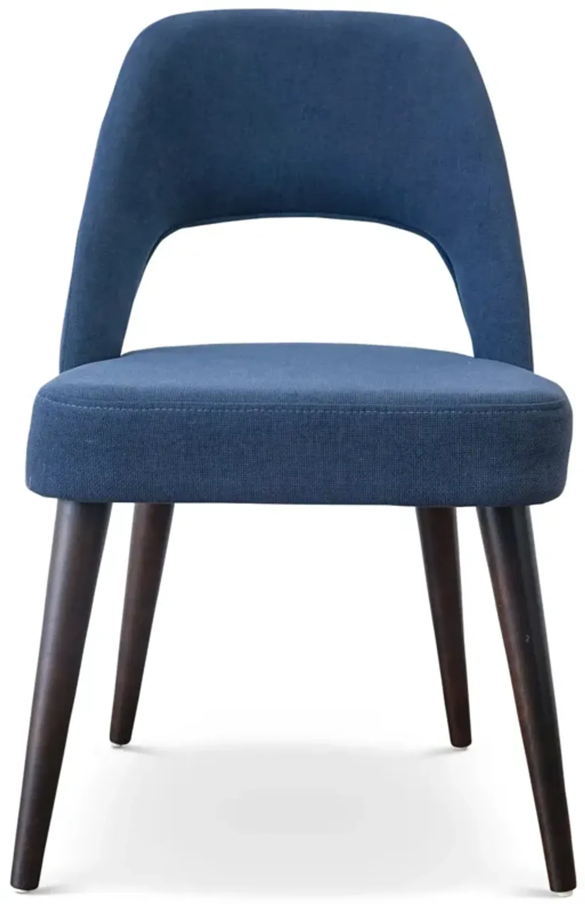 Ariana Modern Dining Chair Navy Blue Fabric Set of 2