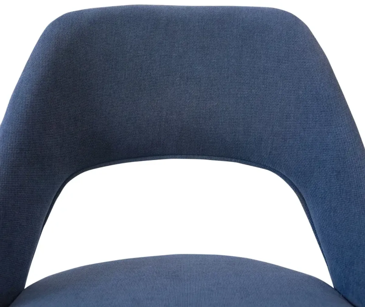 Ariana Modern Dining Chair Navy Blue Fabric Set of 2