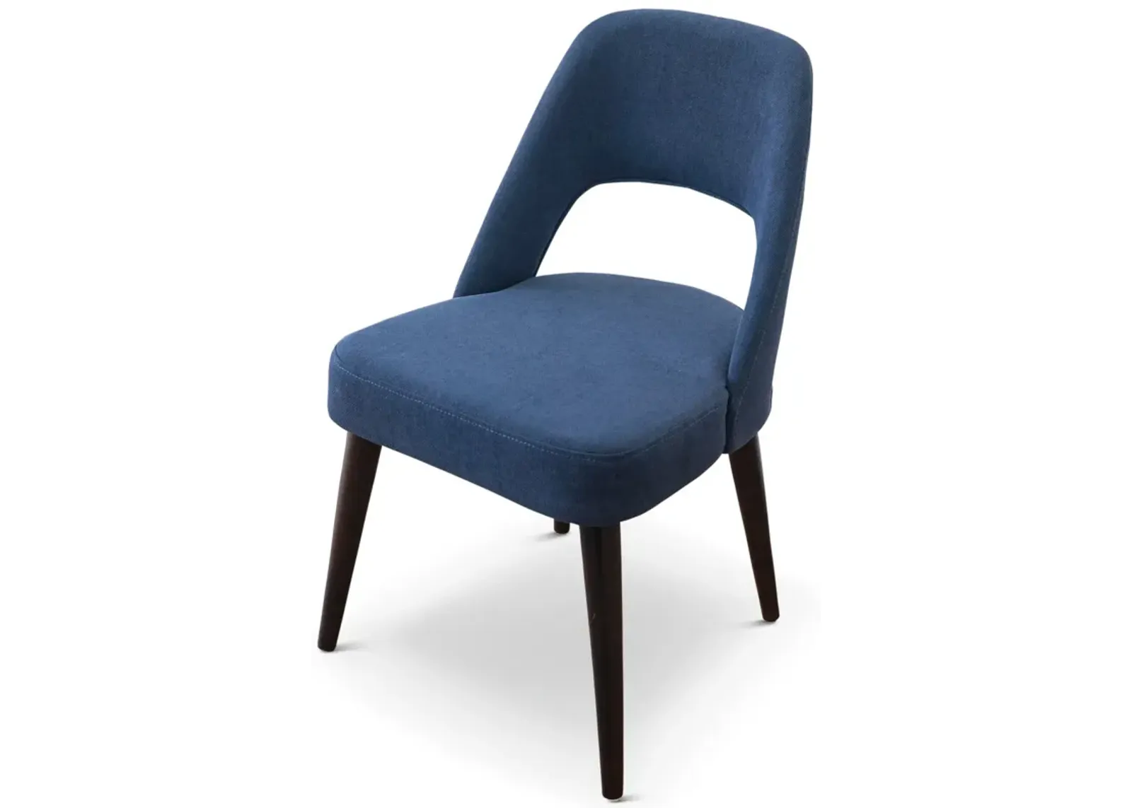 Ariana Modern Dining Chair Navy Blue Fabric Set of 2