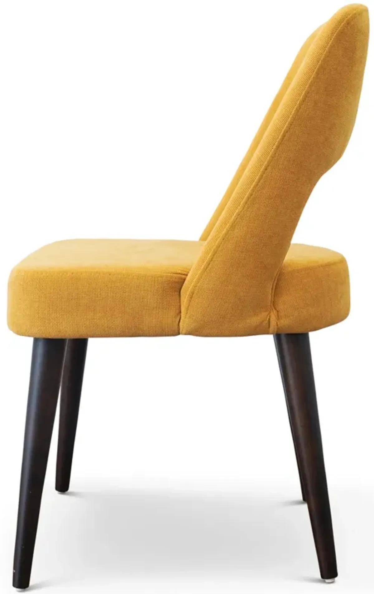 Ariana Mid Century Modern Yellow Dining Chair  Set of 2