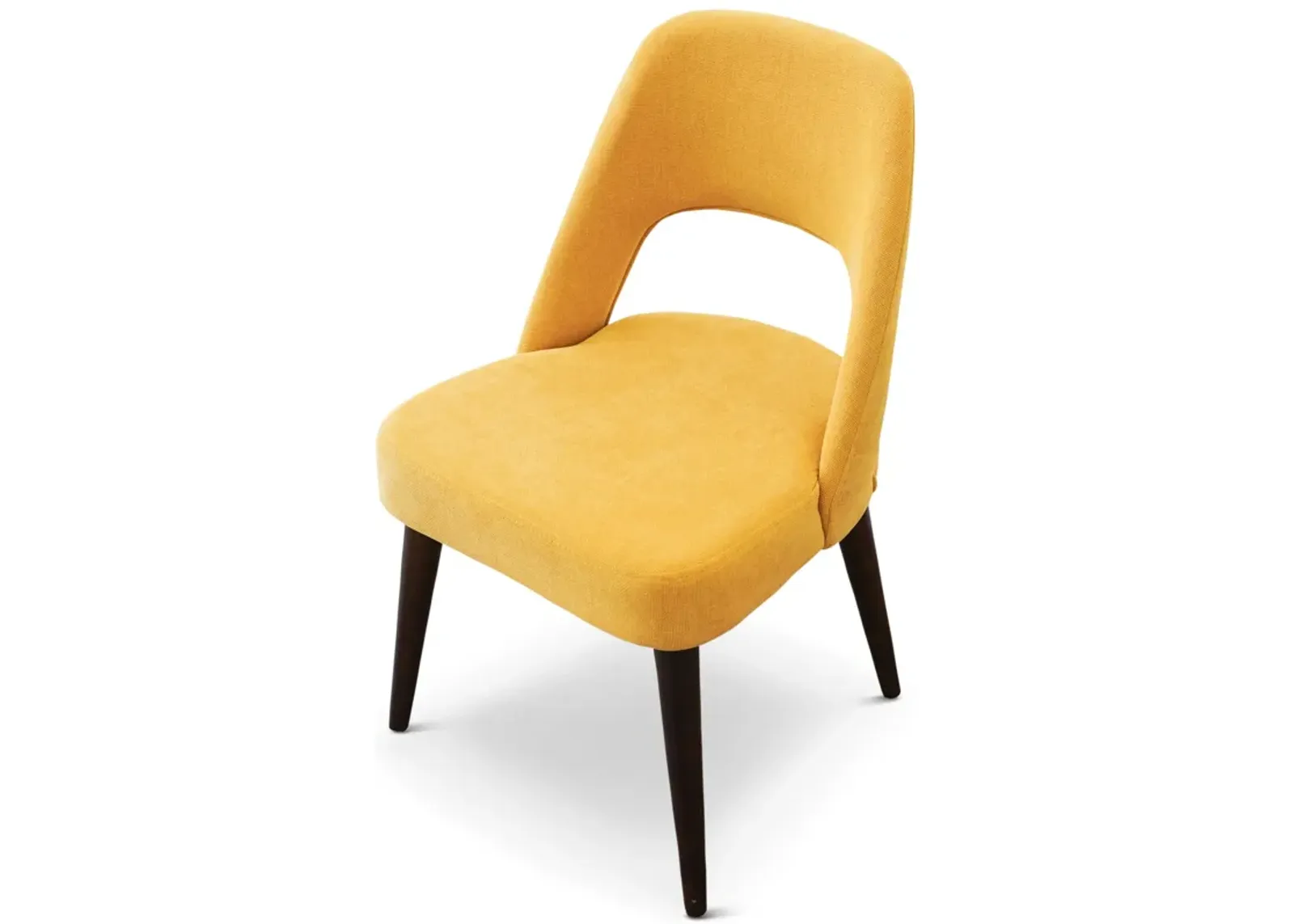 Ariana Mid Century Modern Yellow Dining Chair  Set of 2