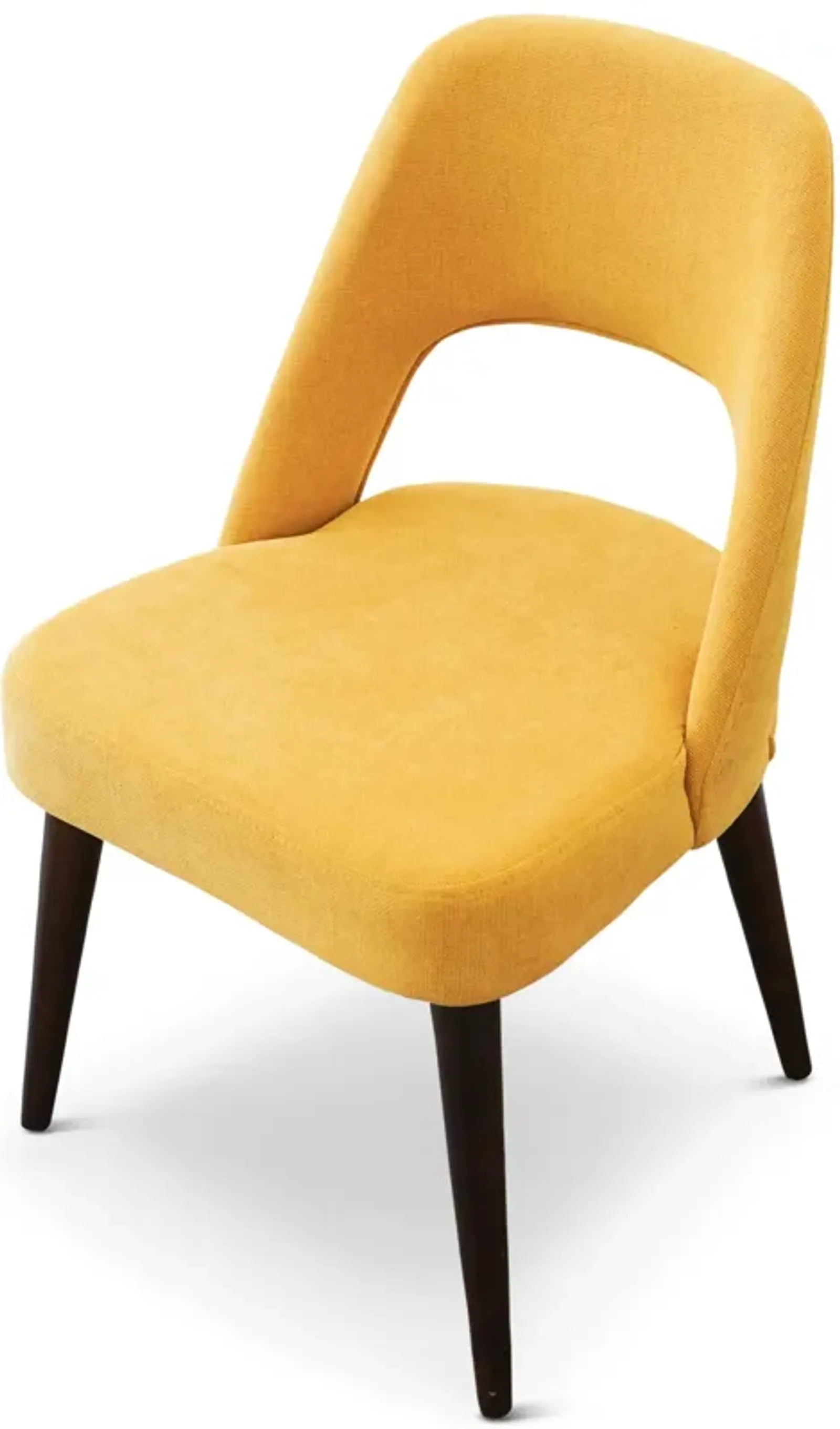 Ariana Mid Century Modern Yellow Dining Chair  Set of 2