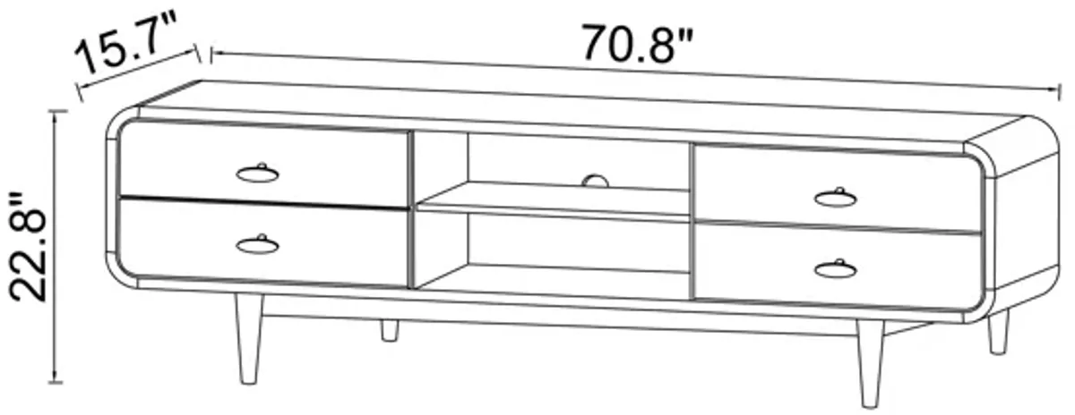 Stein Mid Century Modern Style TV Stand TV's up to 65"