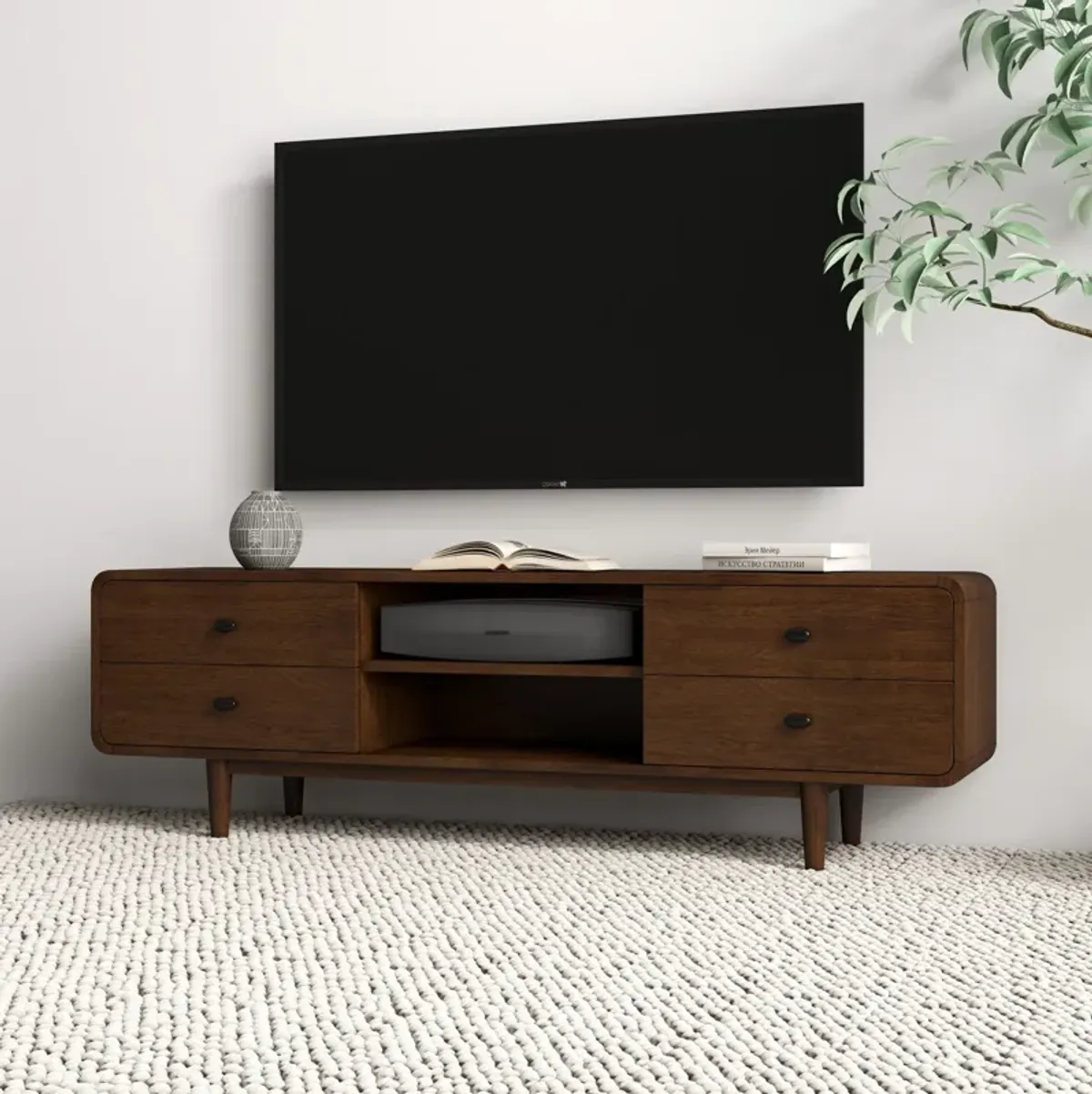 Stein Mid Century Modern Style TV Stand TV's up to 65"