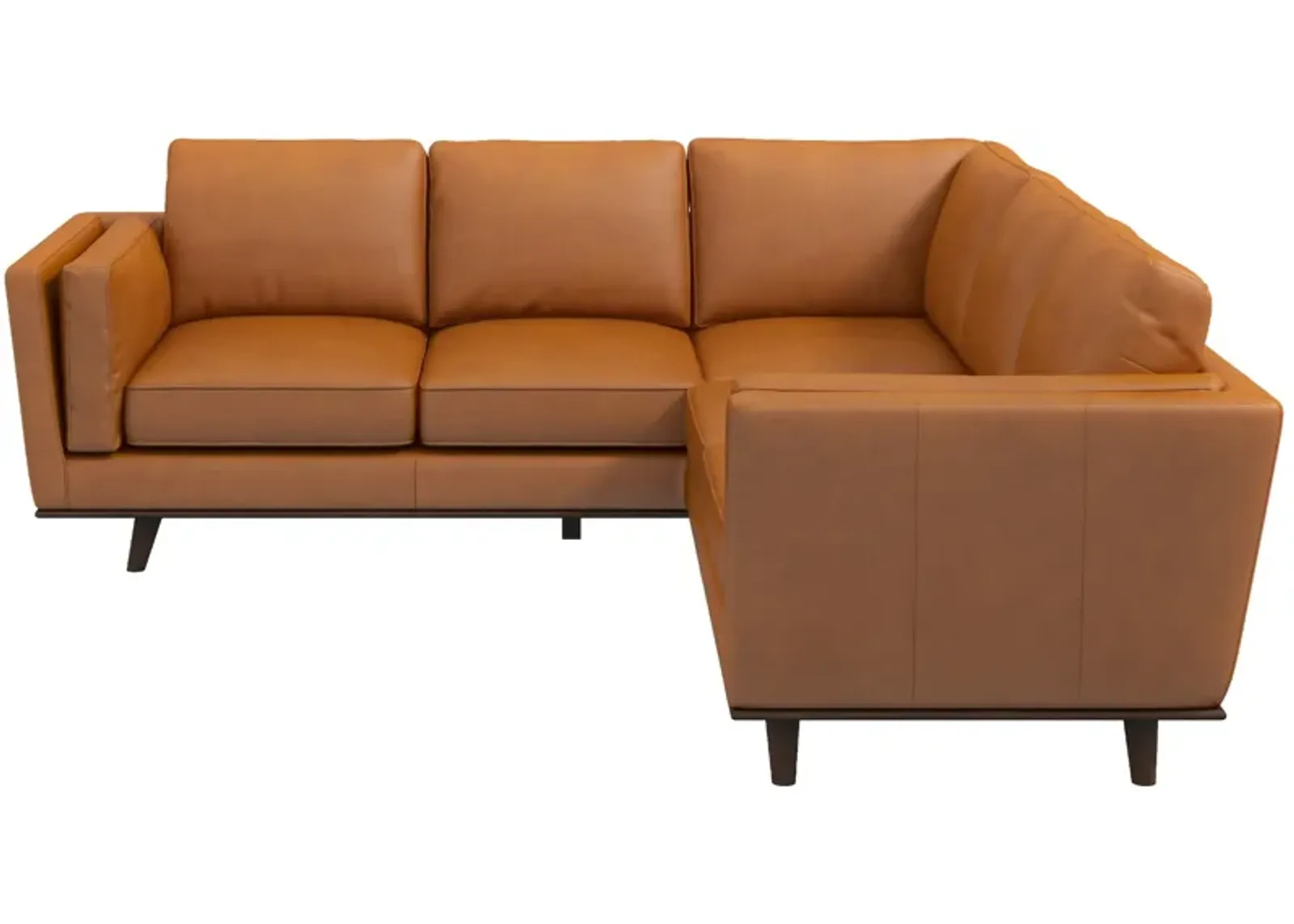 Ernest Tan Leather Corner Sofa