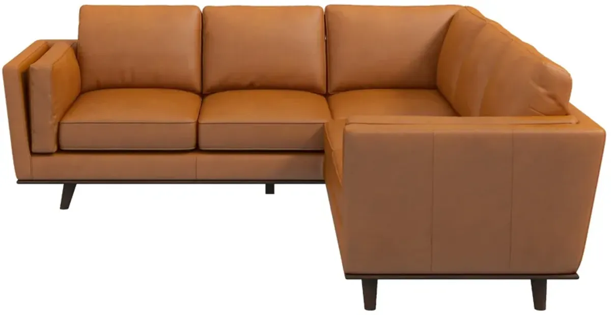 Ernest Tan Leather Corner Sofa