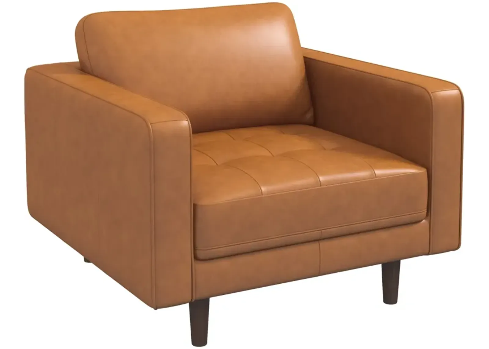 Tessa Tan Leather Leather Lounge Chair