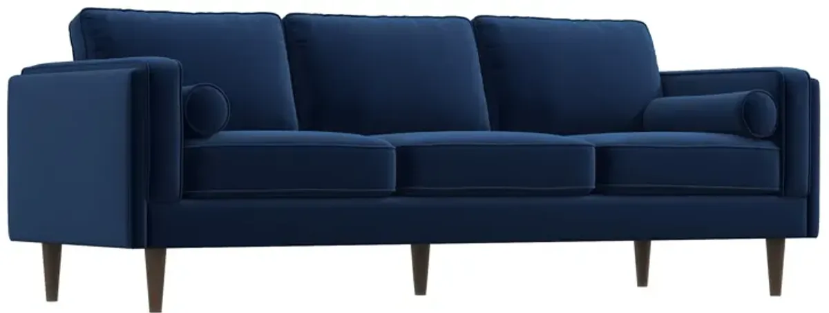 Fordham Navy Blue Velvet Sofa
