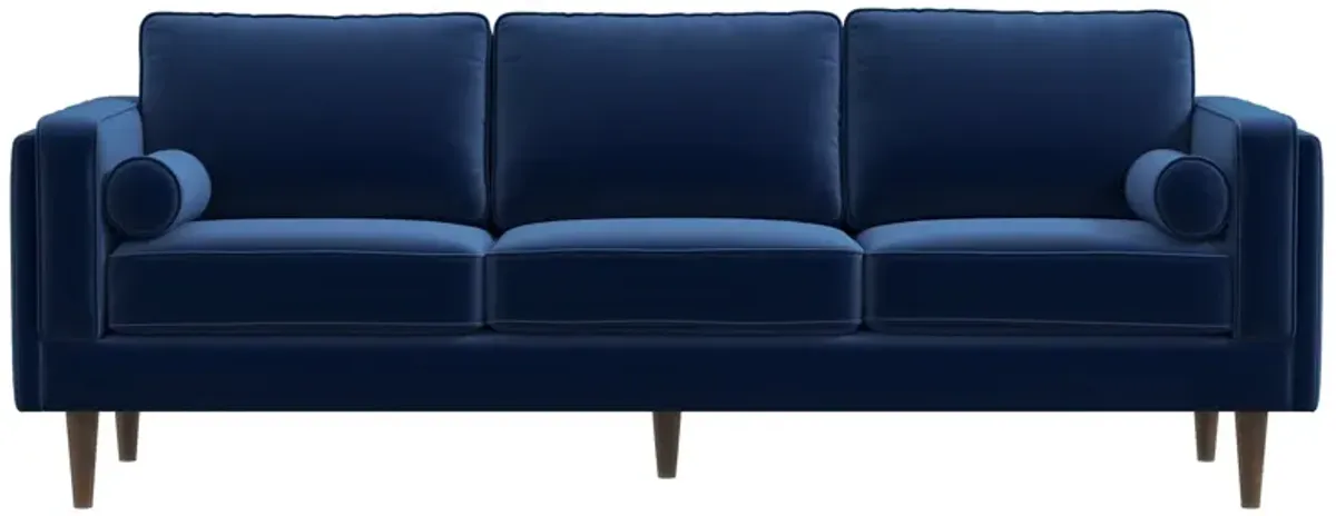 Fordham Navy Blue Velvet Sofa