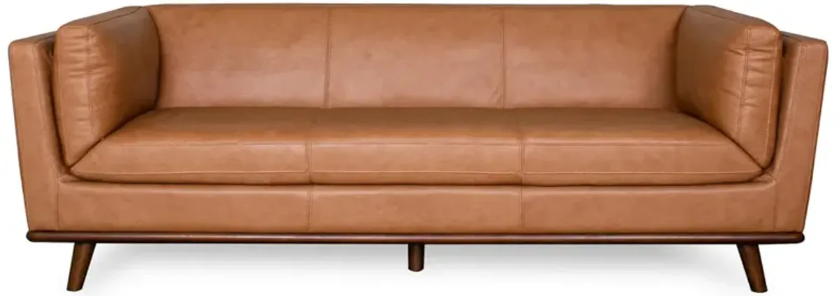 Brooklyn Cognac Leather Sofa