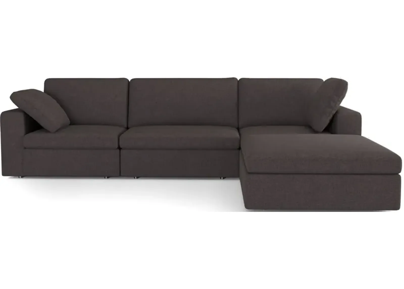 Texas Modular Corner Sectional Modern Sofa Dark Gray