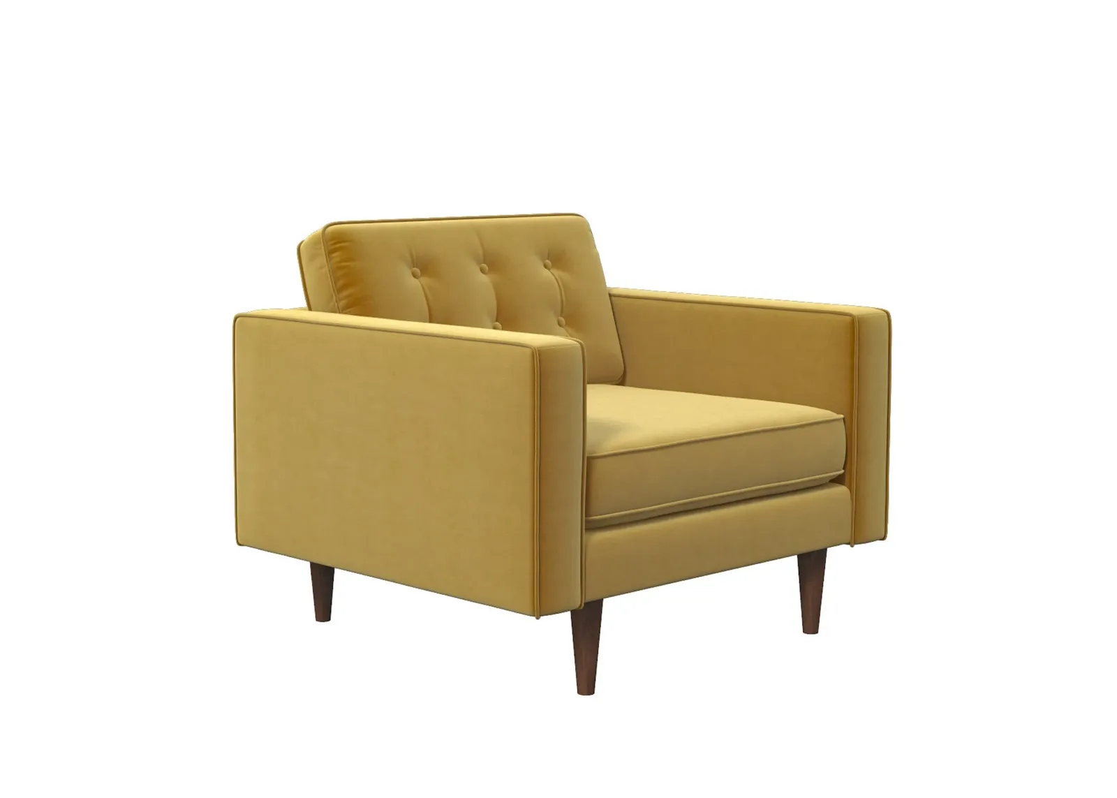 Kirby Gold Velvet Armchair