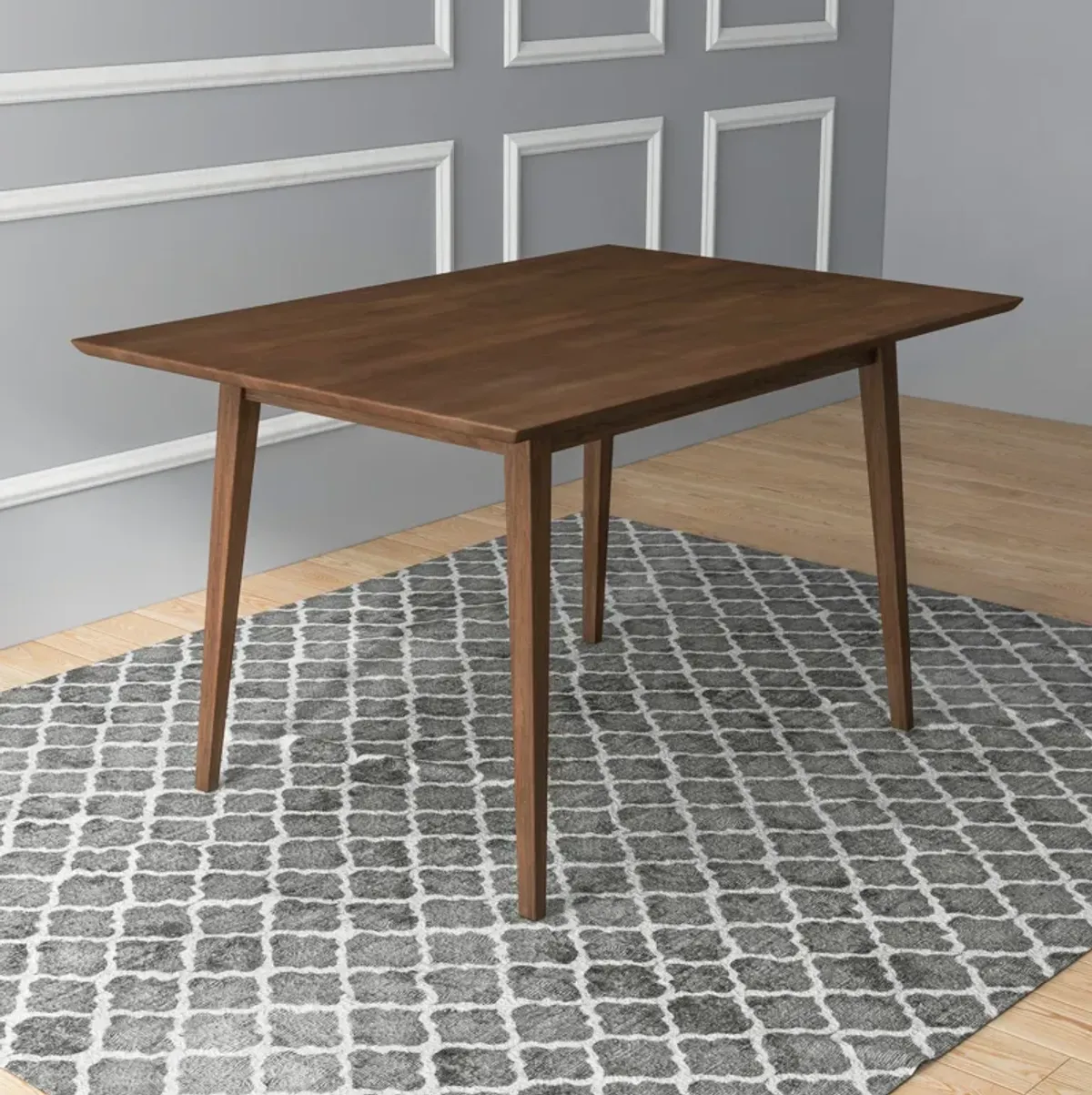 Alpine Small Walnut Dining Table