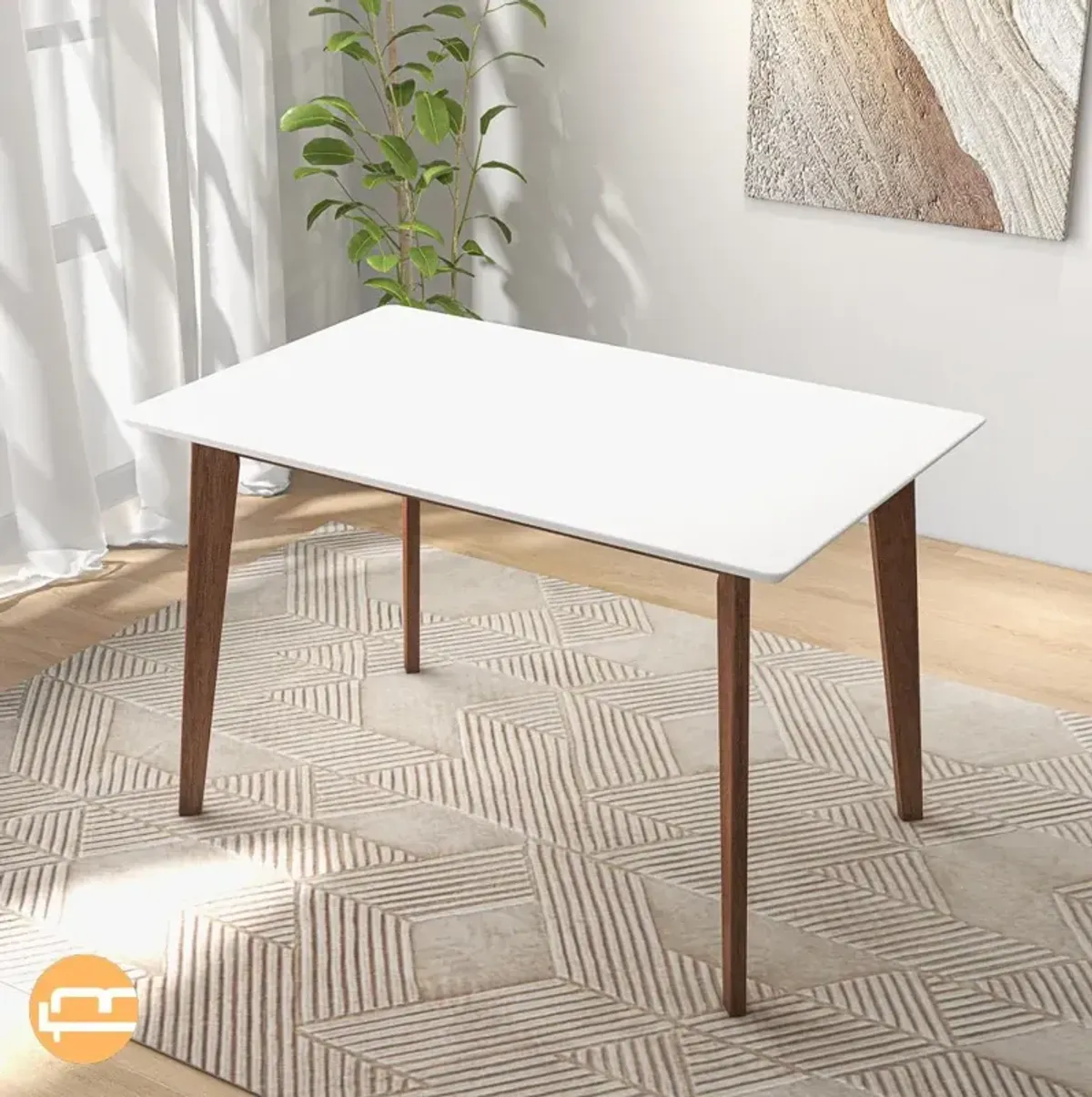 Abbott White Large Dining Table