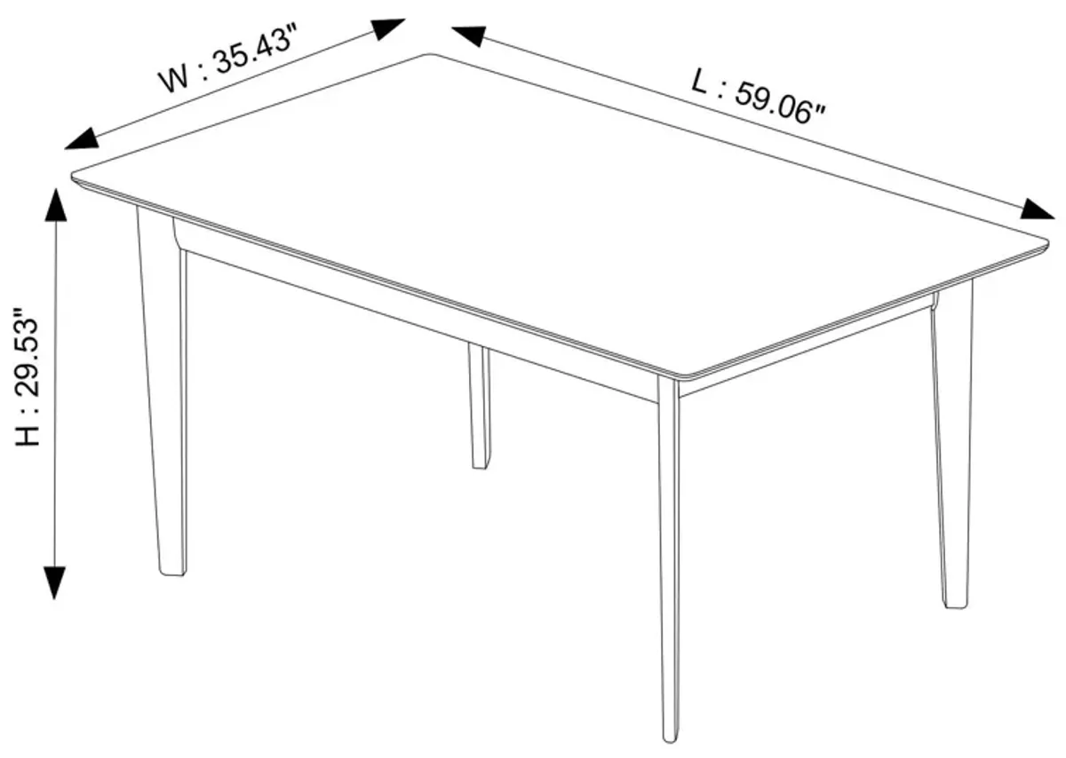 Abbott White Large Dining Table