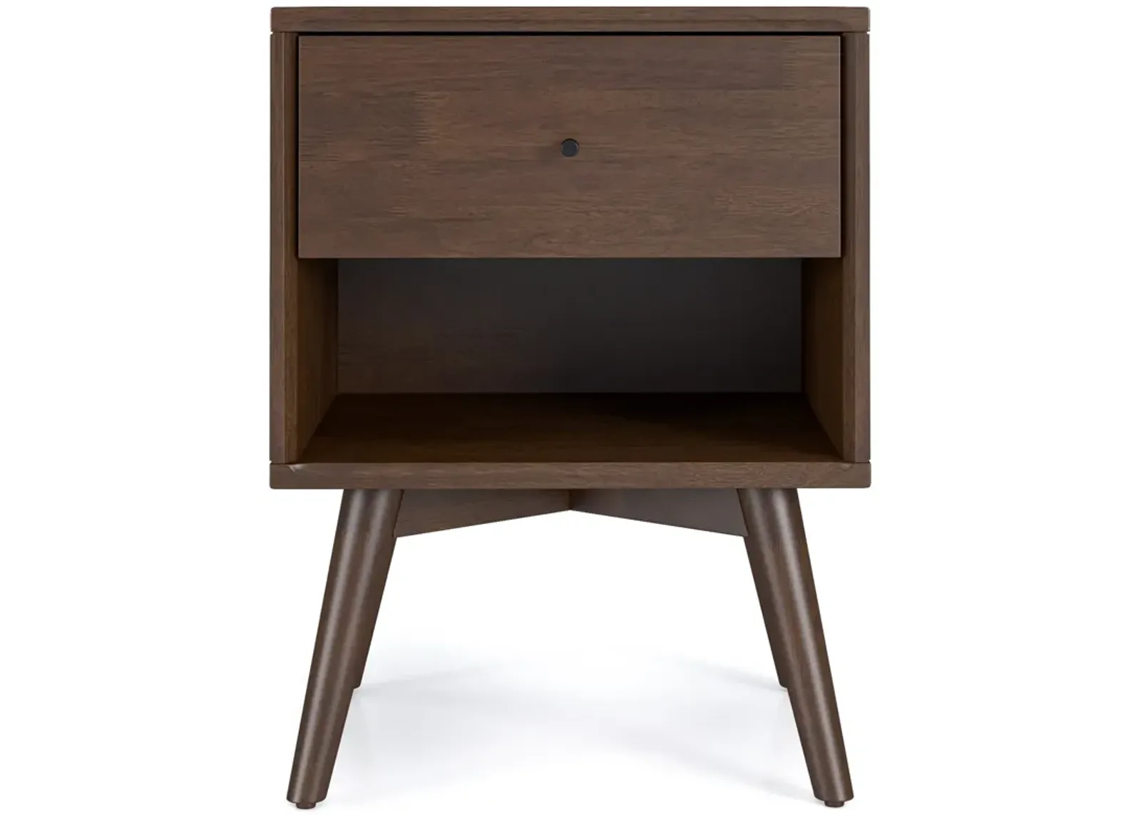 Noak Single Drawer Mid Century Modern Style Night Stand