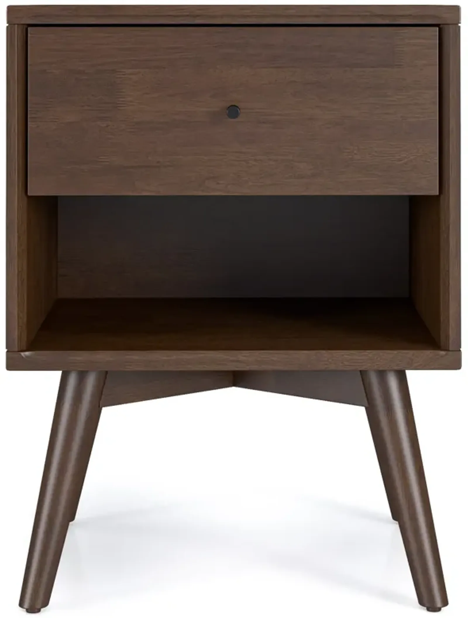 Noak Single Drawer Mid Century Modern Style Night Stand