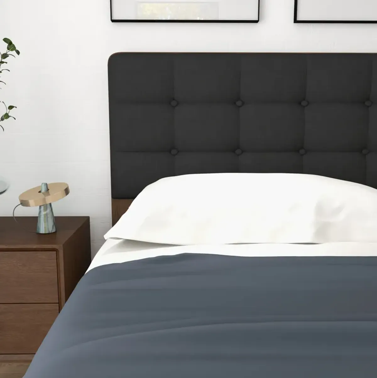 Taylor King Bed (King Size - Dark Grey)