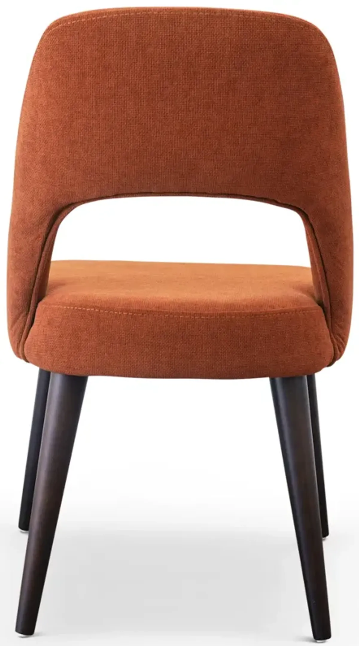 Ariana Modern Dining Chair Burnt Orange Fabric Set of 2