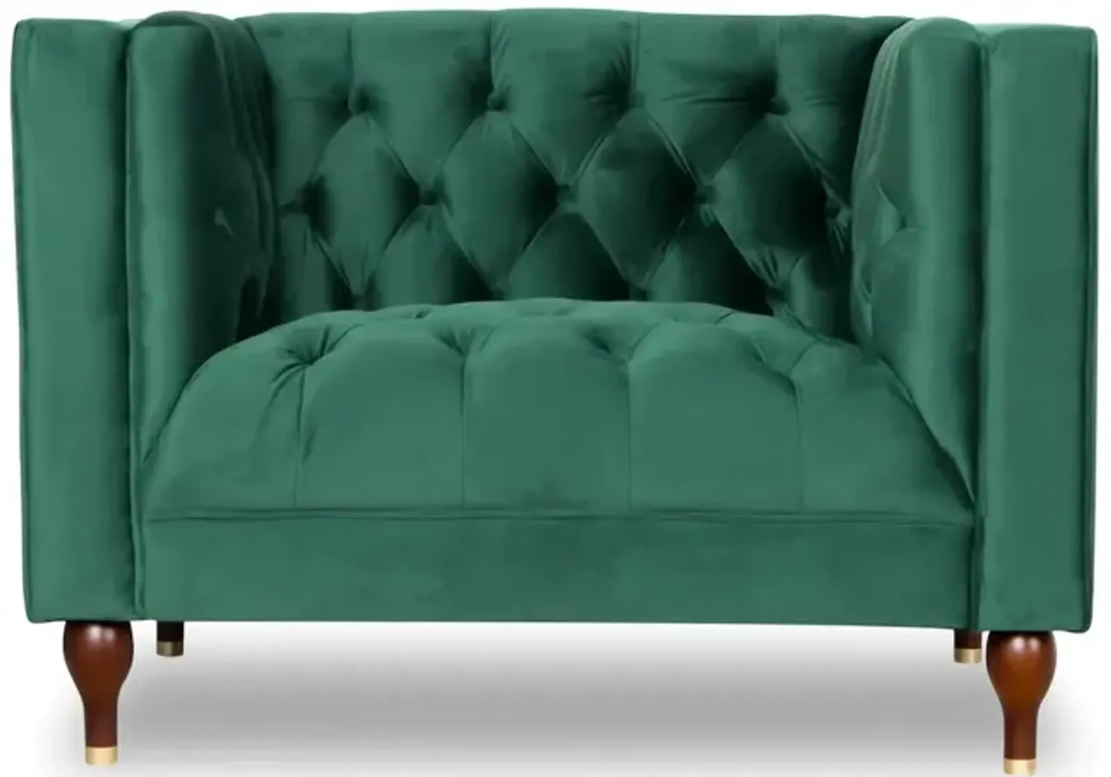 Houston Green Velvet Armchair