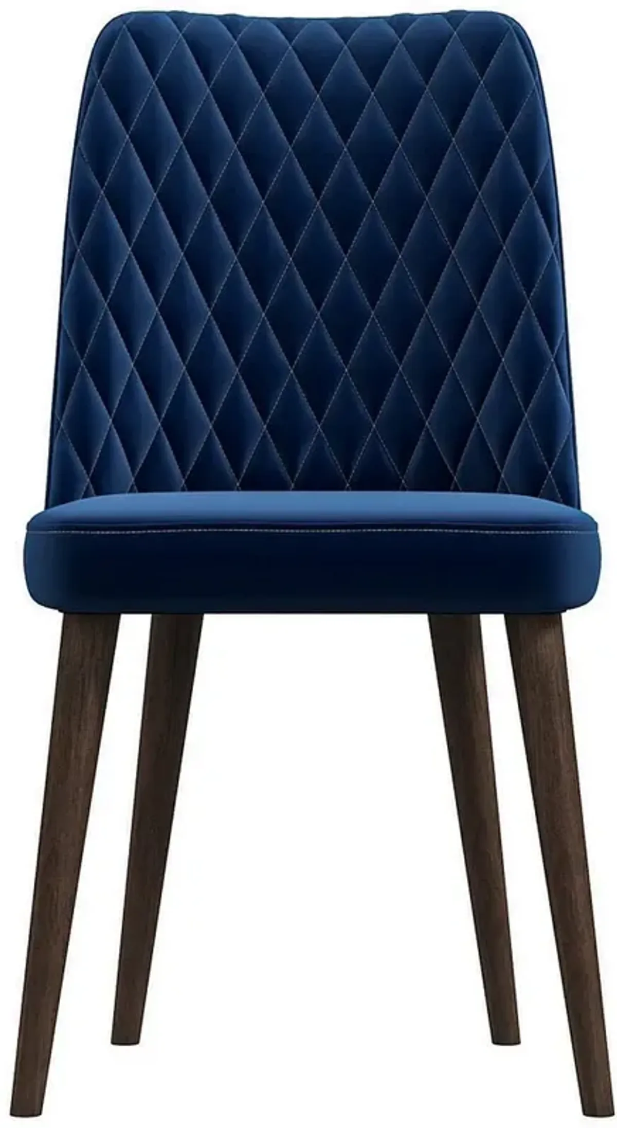 Evette Mid Century Modern Navy Blue Dining Chair - Set of 2