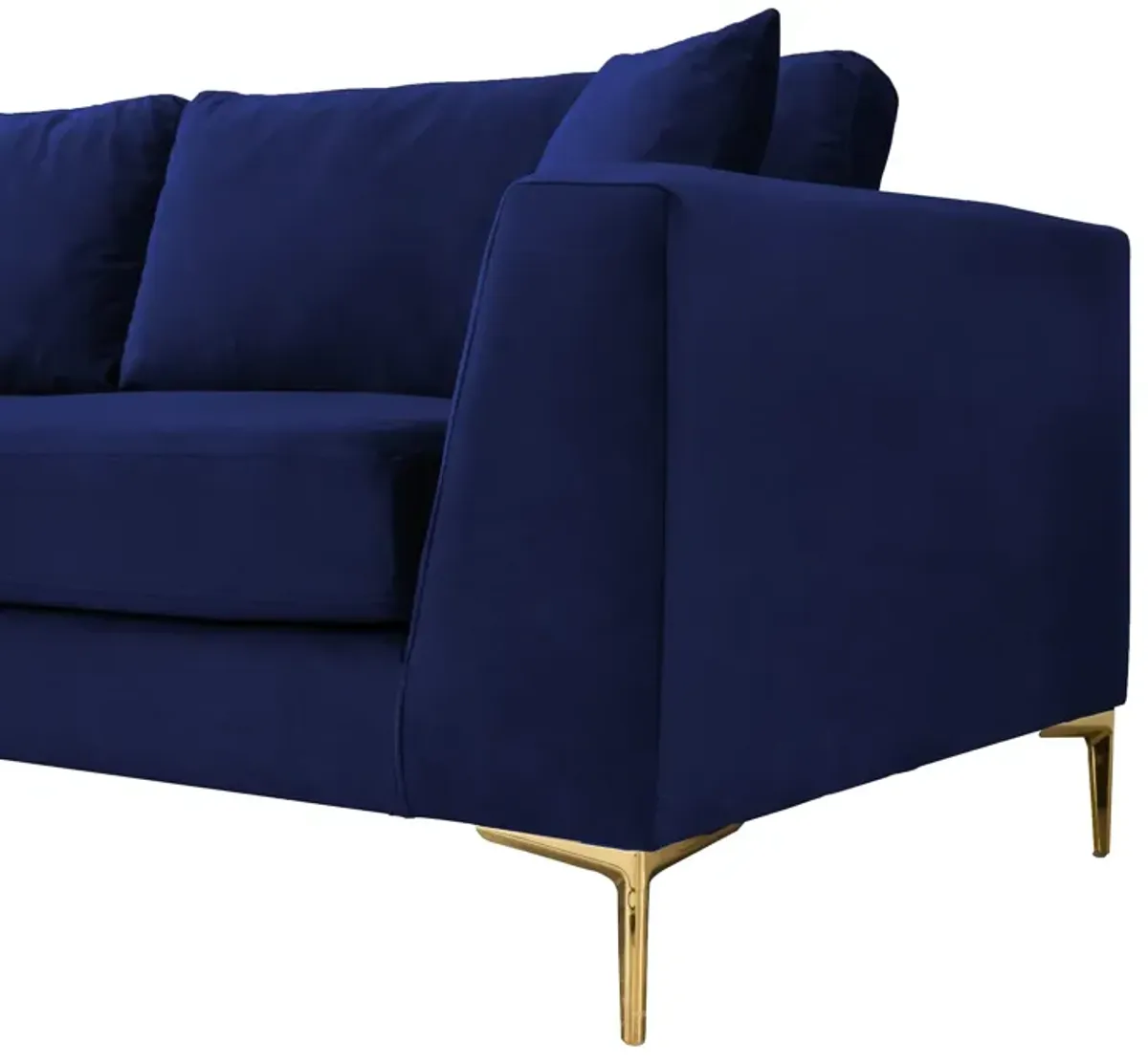 Milo Blue Velvet Sofa