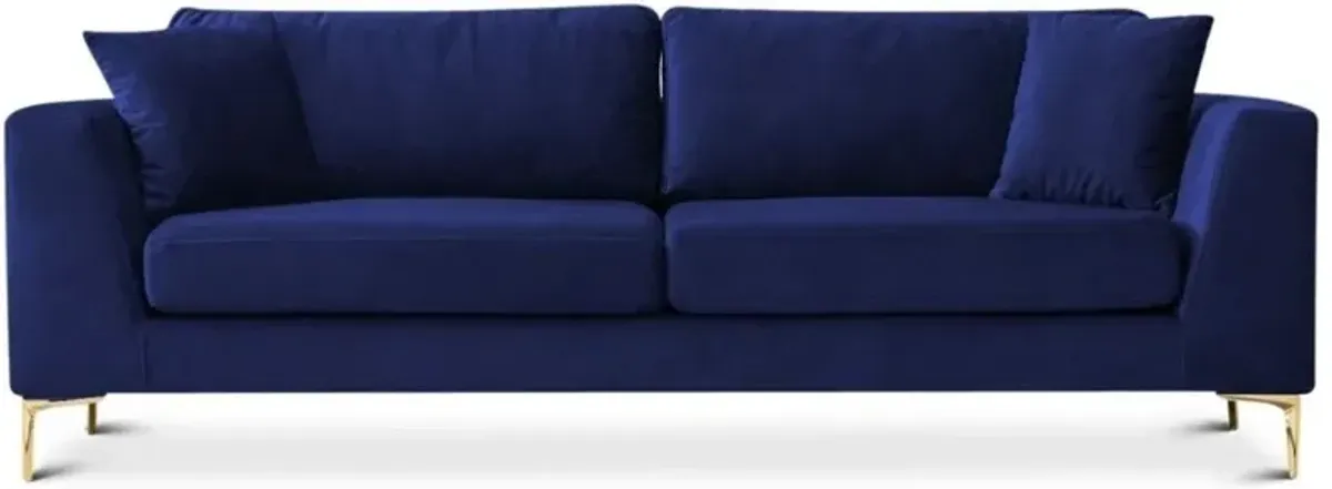 Milo Blue Velvet Sofa