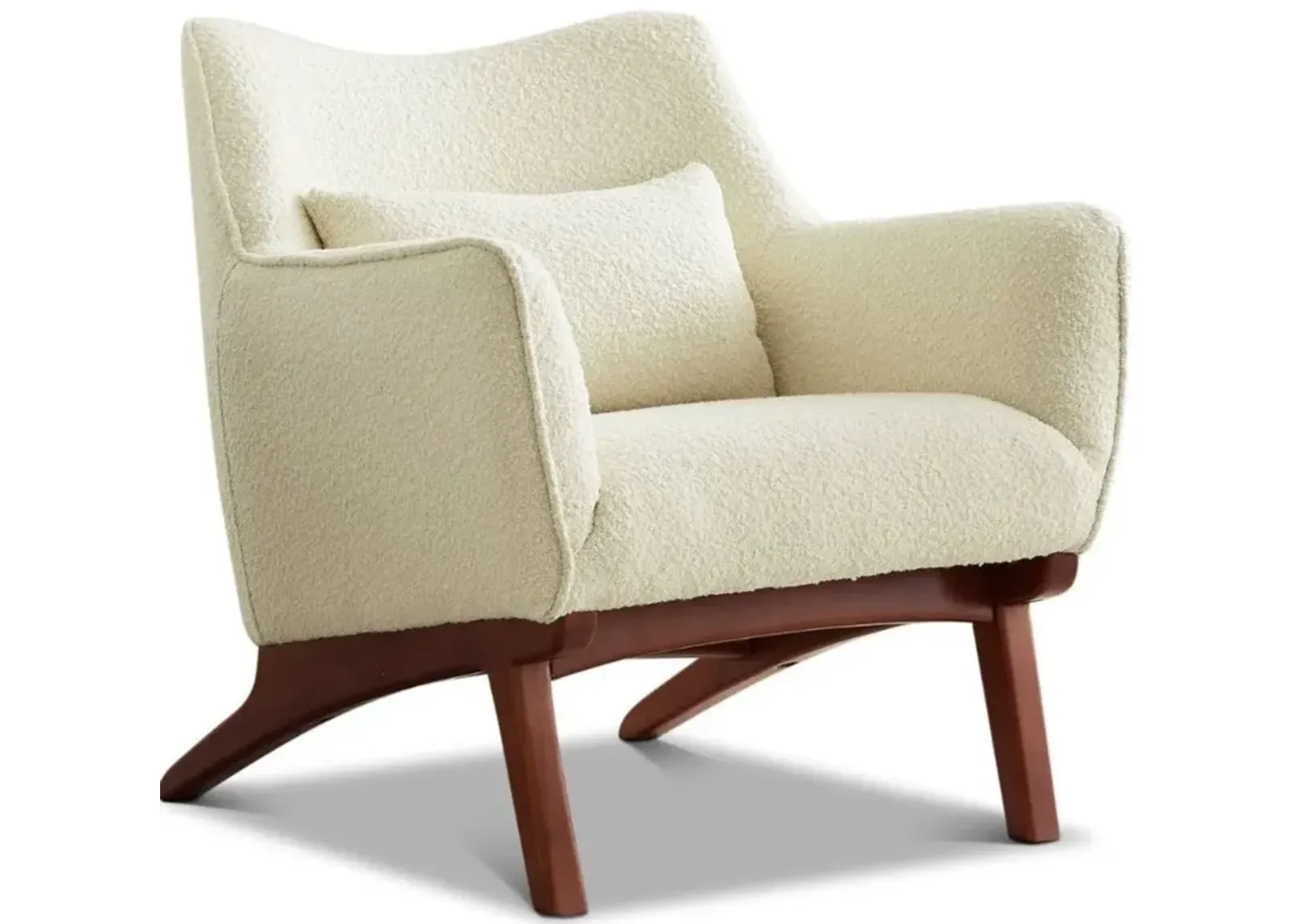 Casper Beige Boucle Armchair