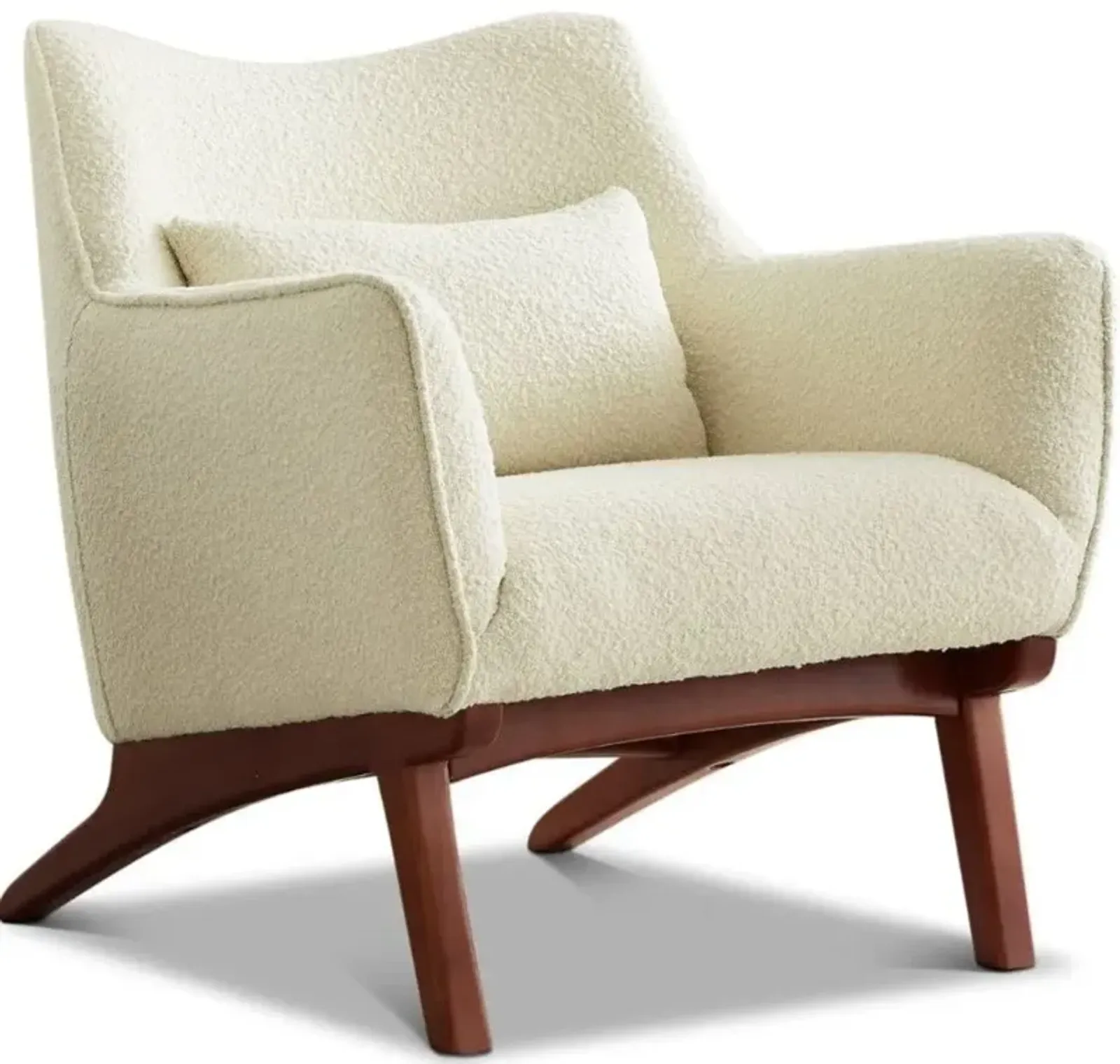 Casper Beige Boucle Armchair