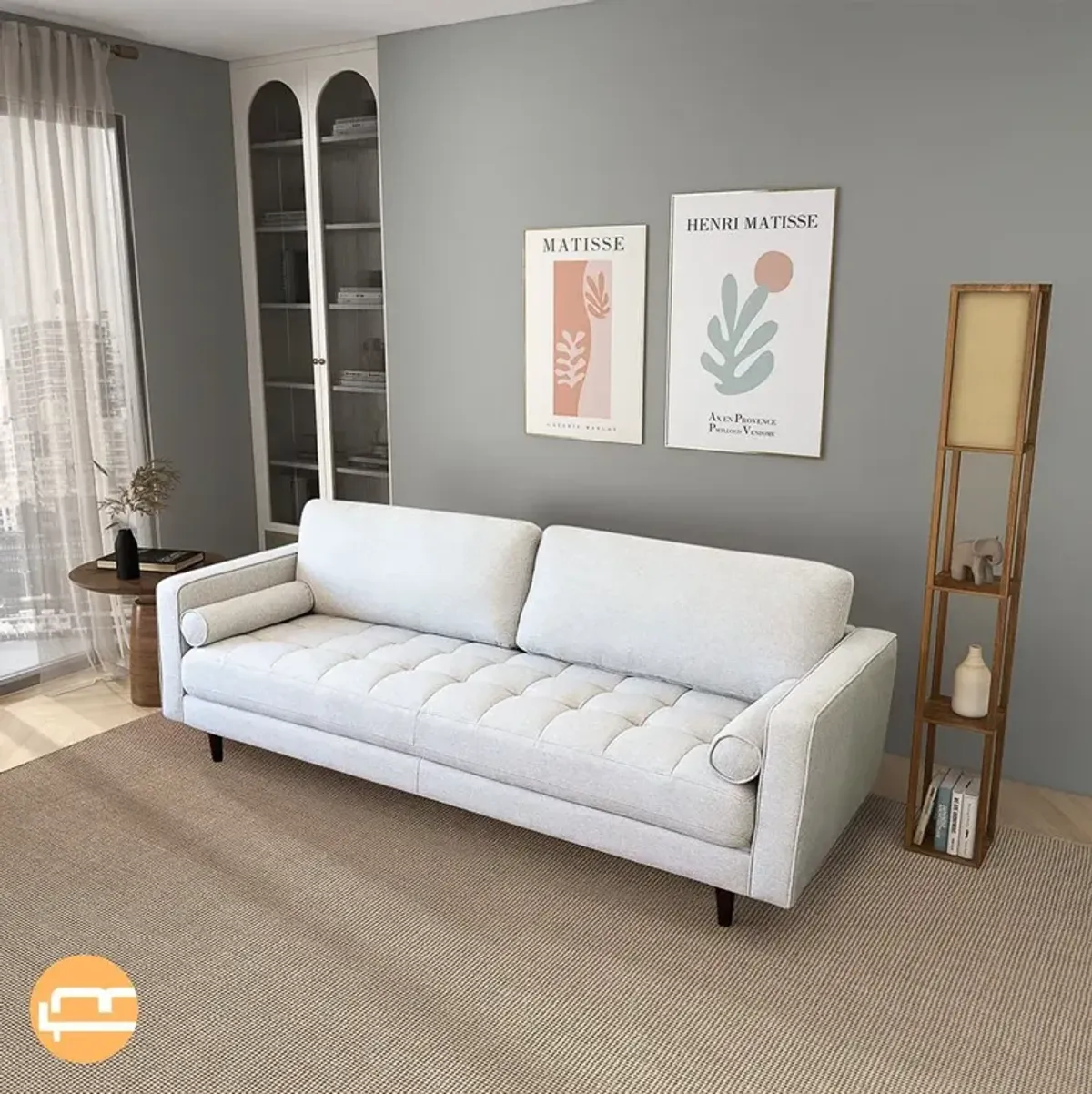 Daphne Sofa - Beige Linen