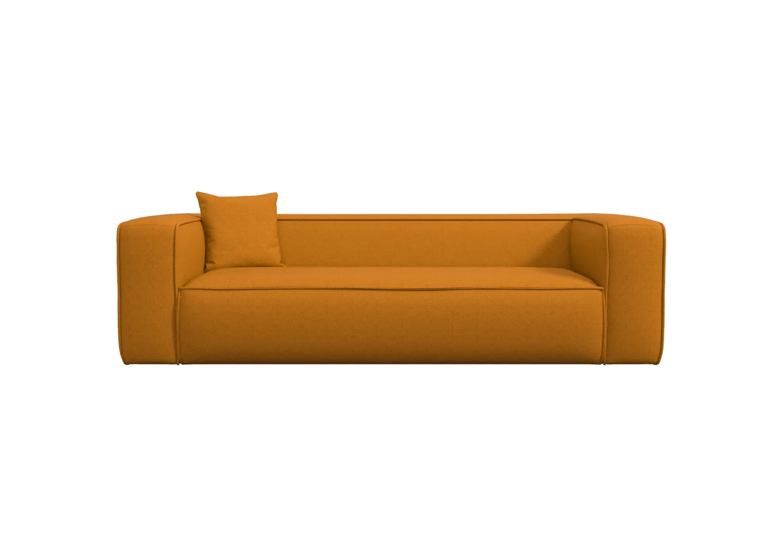 Barcelona Modern Dark Yellow Boucle Sofa