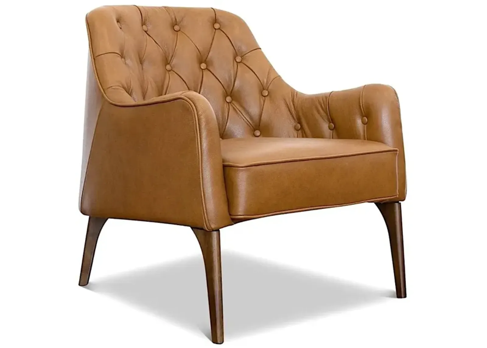 Hurley Tan Leather Lounge Chair