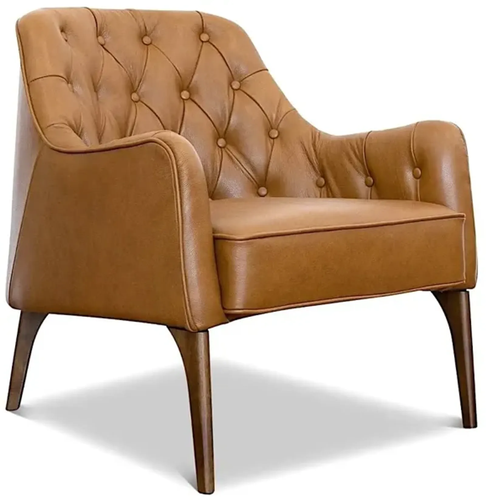 Hurley Tan Leather Lounge Chair