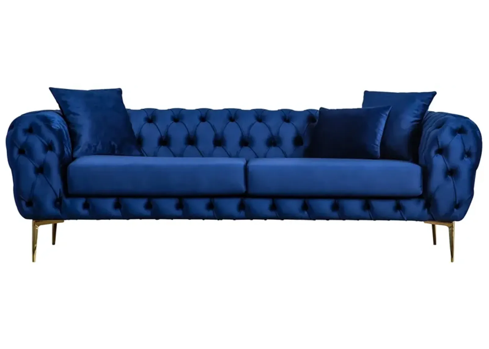 Jessica Navy Blue Velvet Sofa