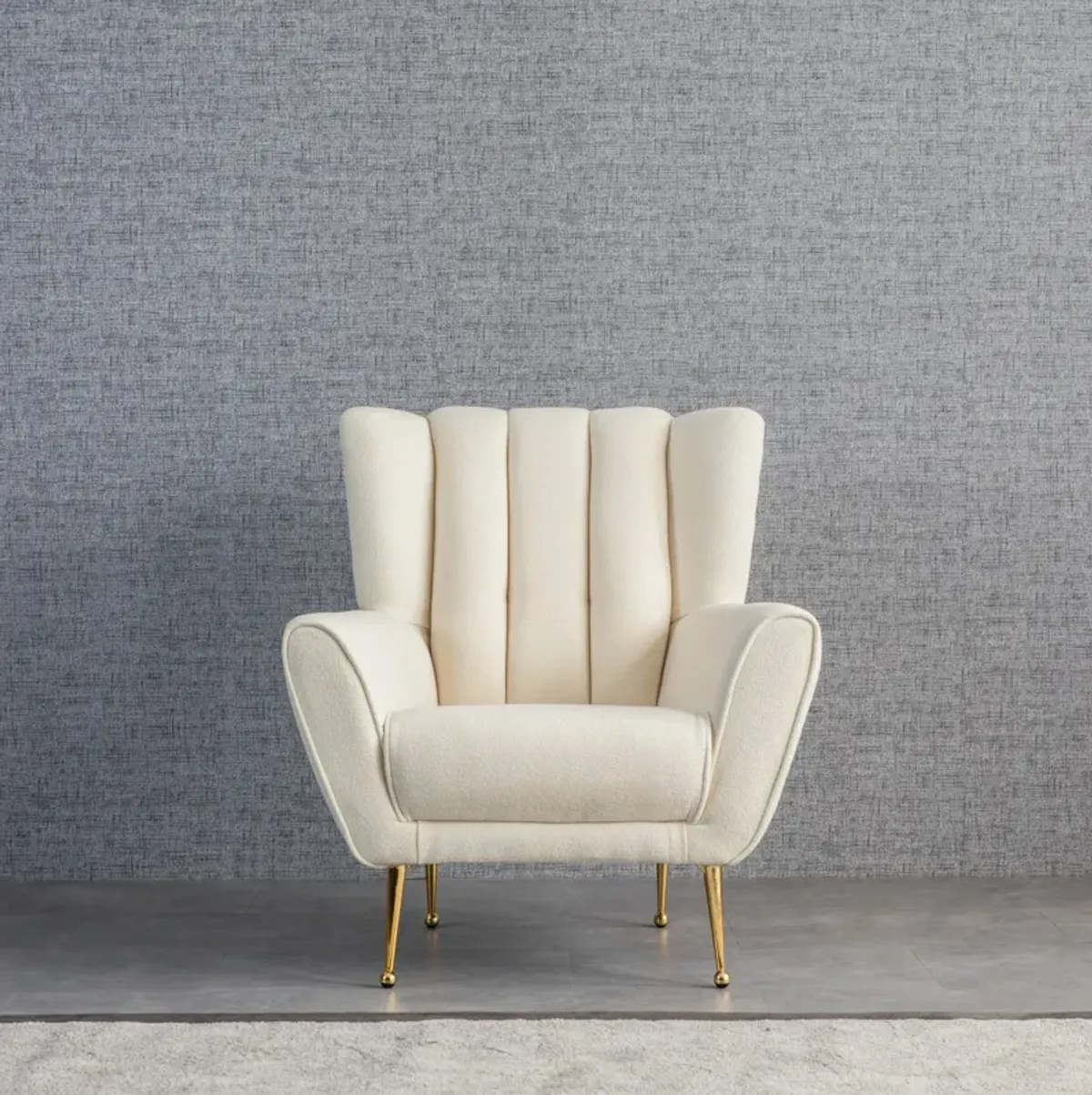 Amelia Chair Beige Boucle