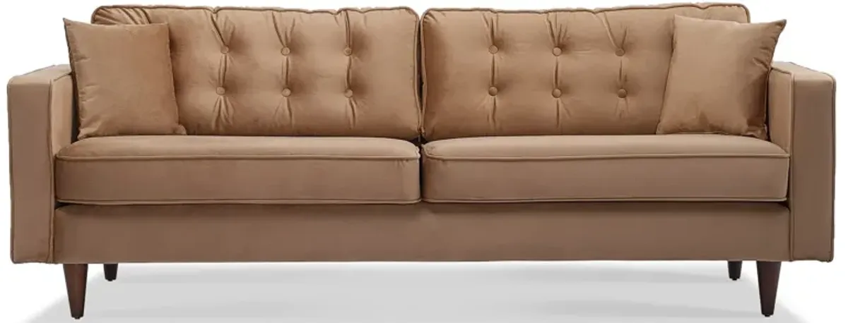 Oregon Cognac Fabric Sofa