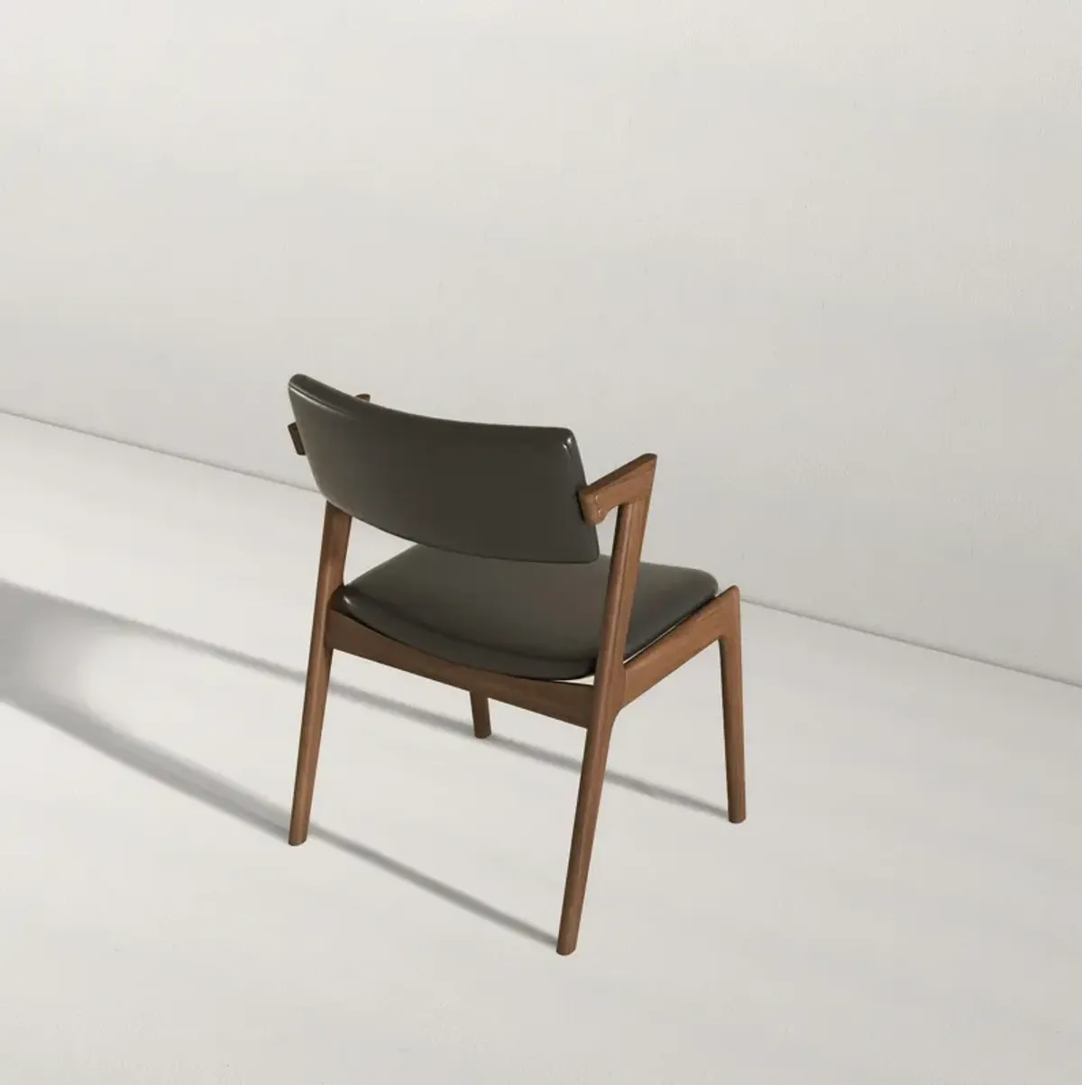 Ricco Dining Chair Black Leather Set of 2