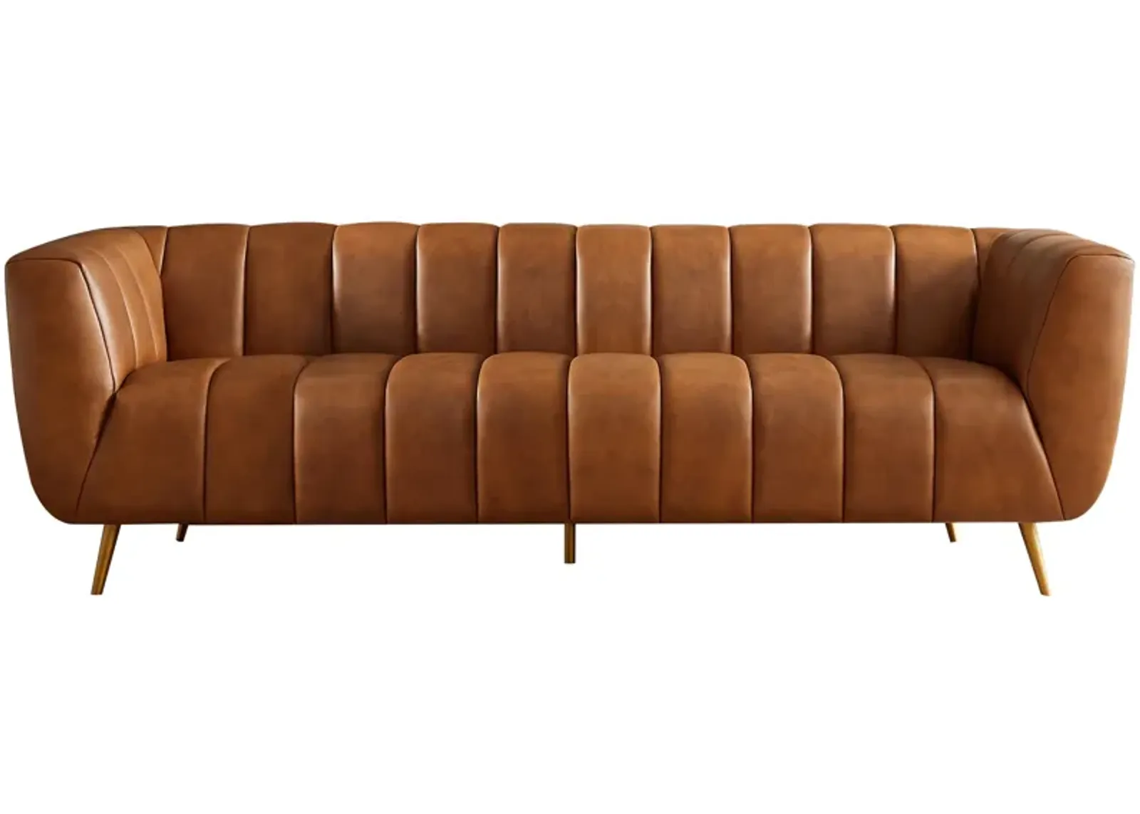 Clodine Cognac Leather Sofa