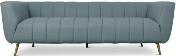 Clodine Blue Leather Sofa