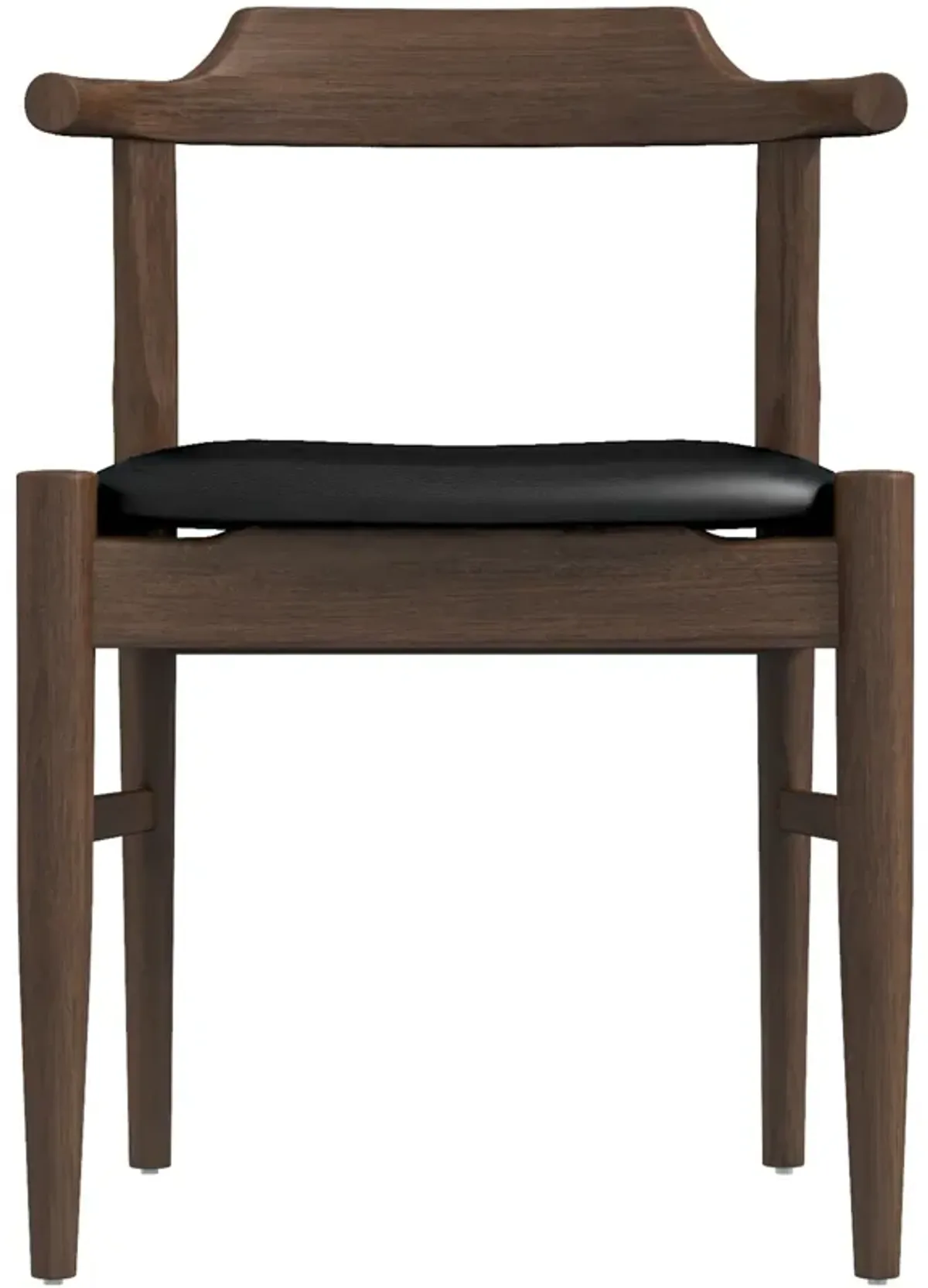 Sterling Dining Chair Black Leather Set of 2