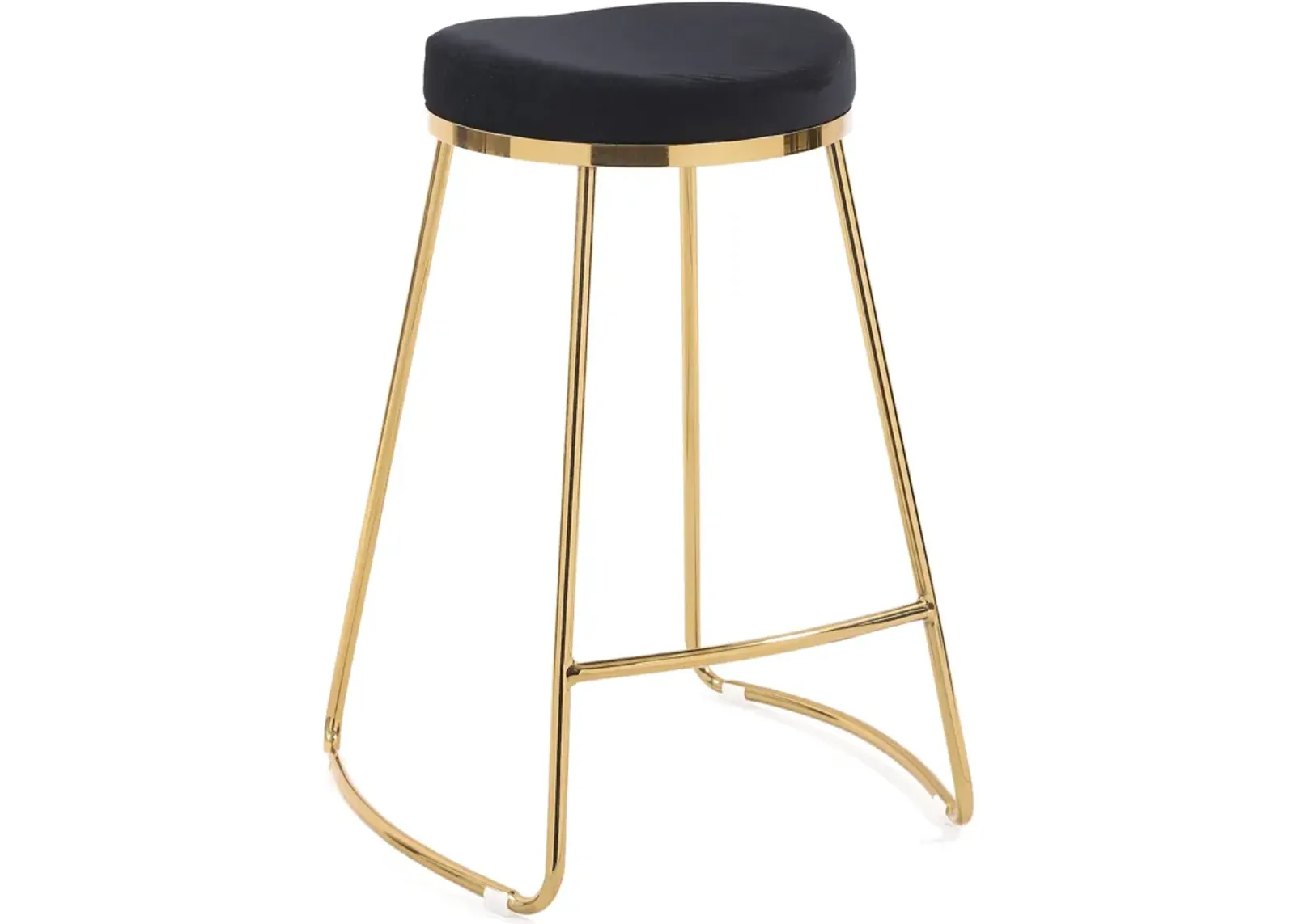 Bissel Black Velvet Counter Stool