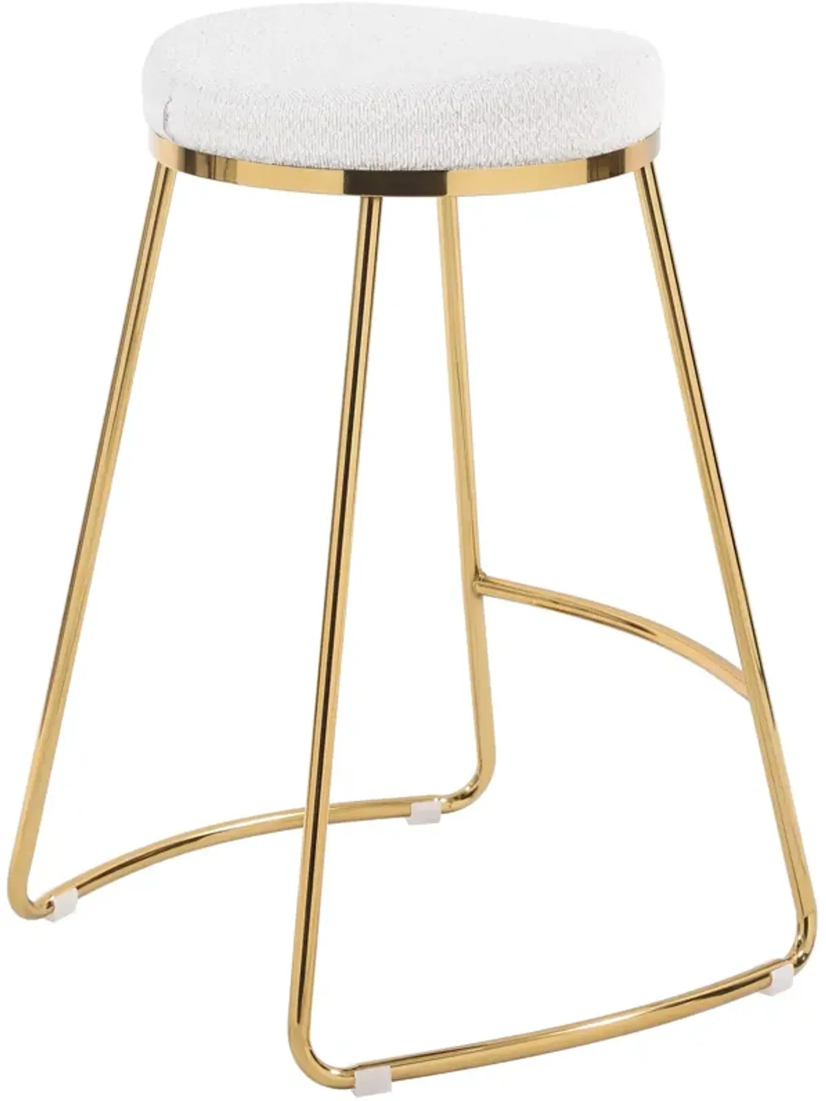 Bissel Beige Boucle Counter Stool