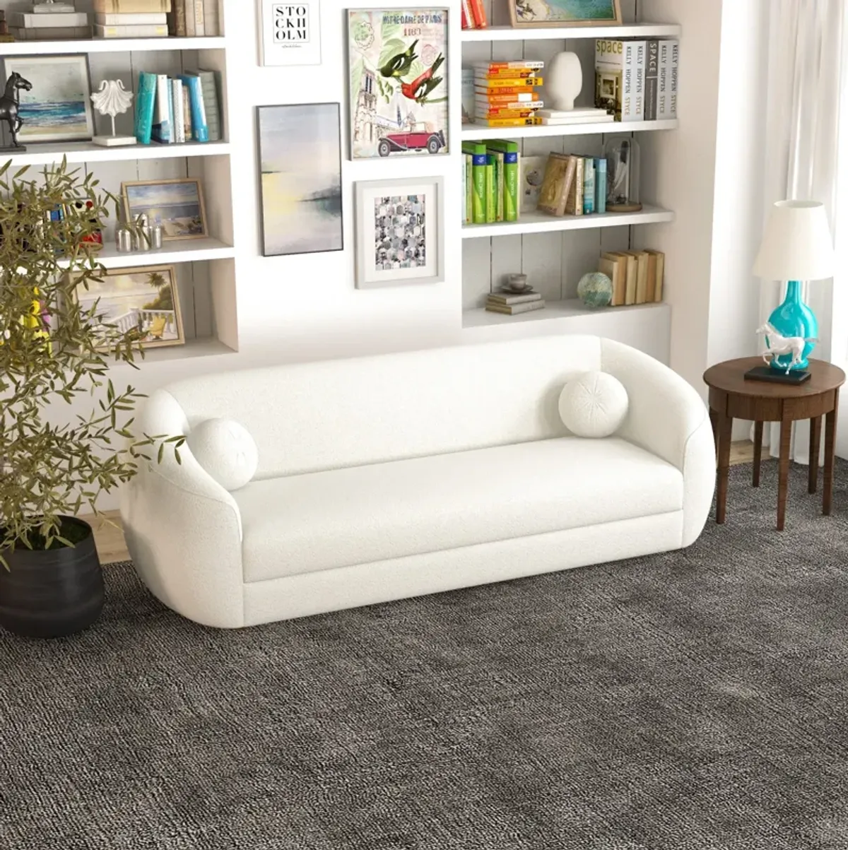 Norma Cream Boucle Sofa