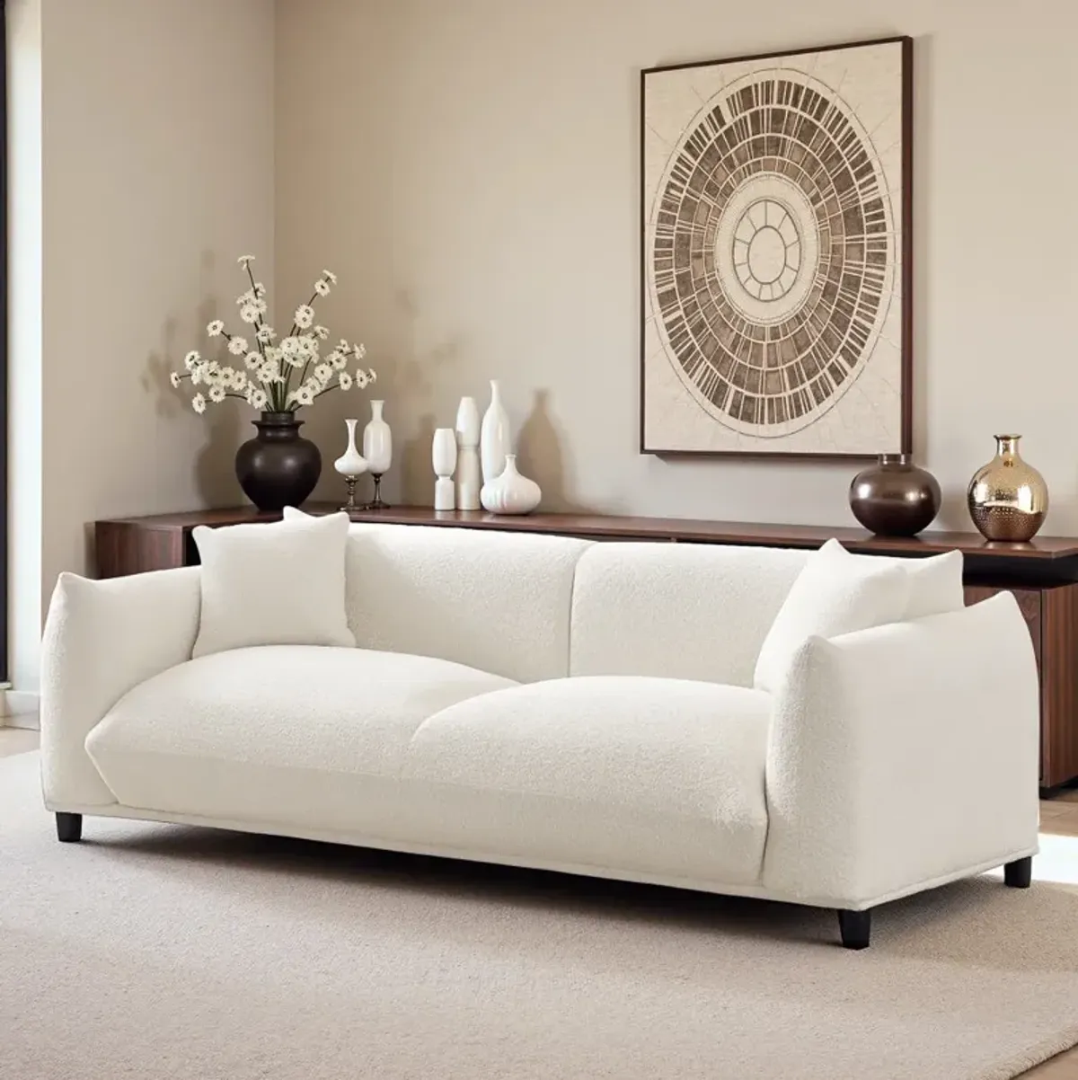 Mansfield Luxury Cream Boucle Sofa