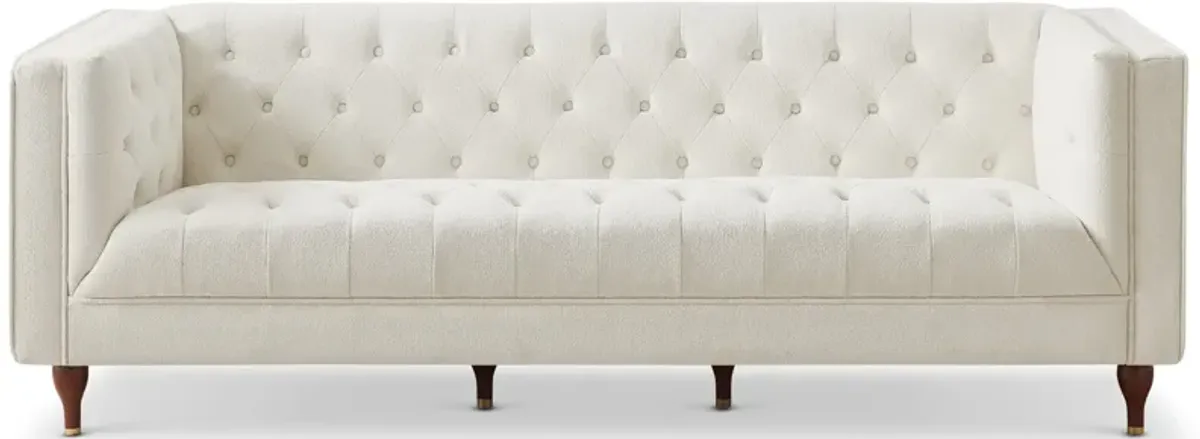 Houston White Teddy Modern Sofa